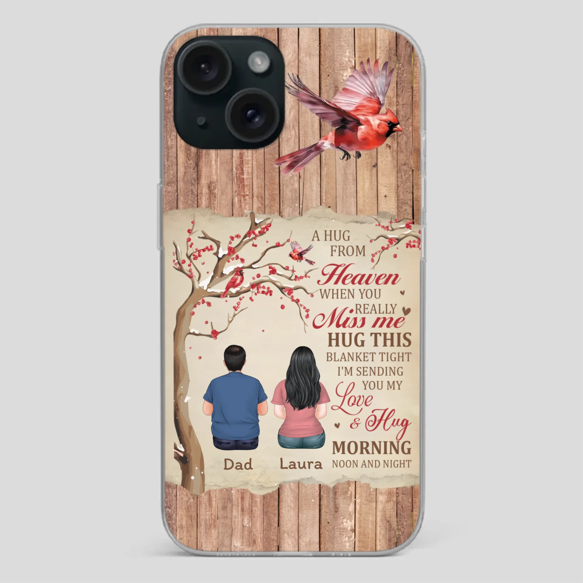 Memorial Gift – A Hug from Heaven Phone Case for Someone You Miss - 89Prints