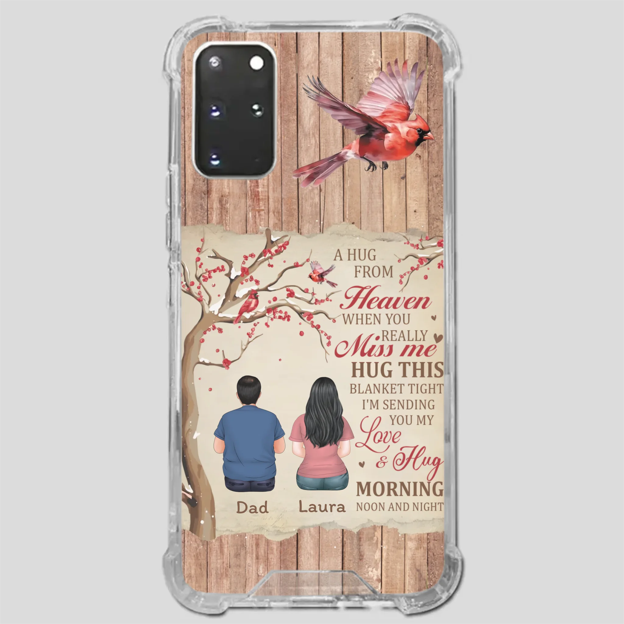 Memorial Gift – A Hug from Heaven Phone Case for Someone You Miss - 89Prints