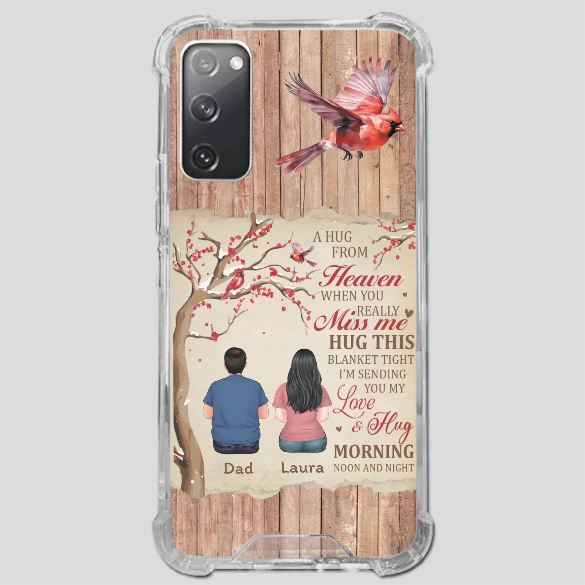 Memorial Gift – A Hug from Heaven Phone Case for Someone You Miss - 89Prints