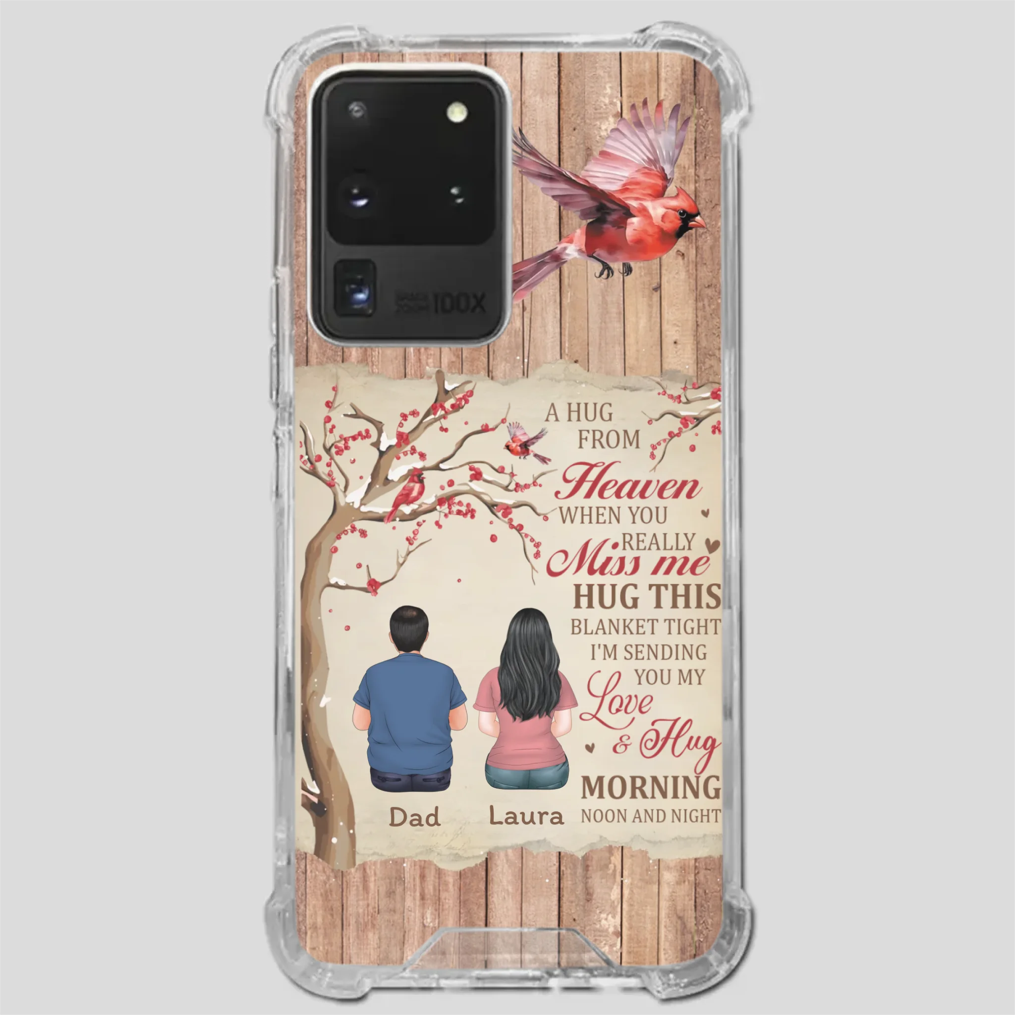 Memorial Gift – A Hug from Heaven Phone Case for Someone You Miss - 89Prints