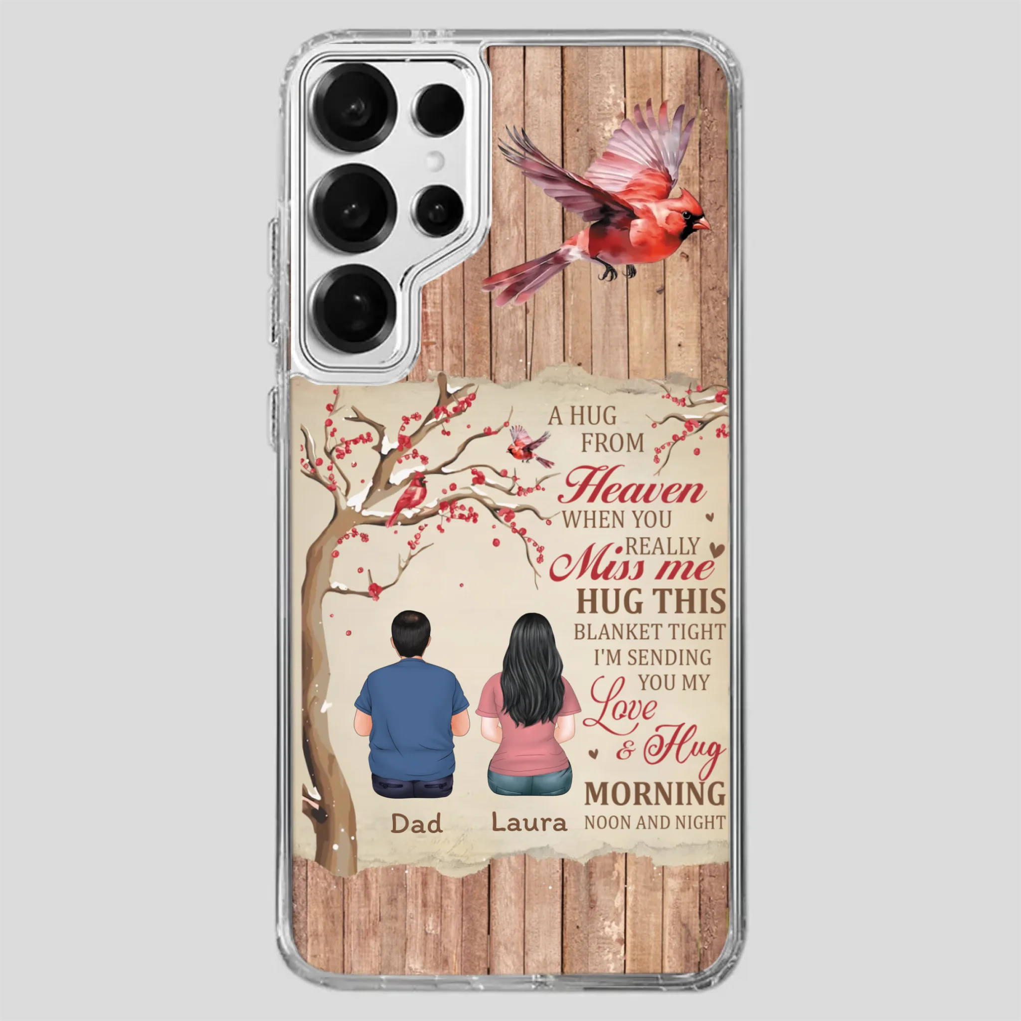 Memorial Gift – A Hug from Heaven Phone Case for Someone You Miss - 89Prints
