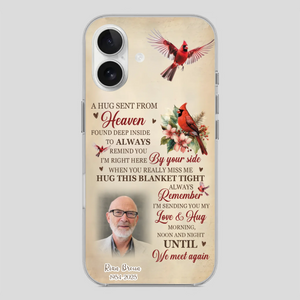 “A Hug Sent From Heaven” Grandpa Memorial Phone Case – Forever in My Heart - 89Prints