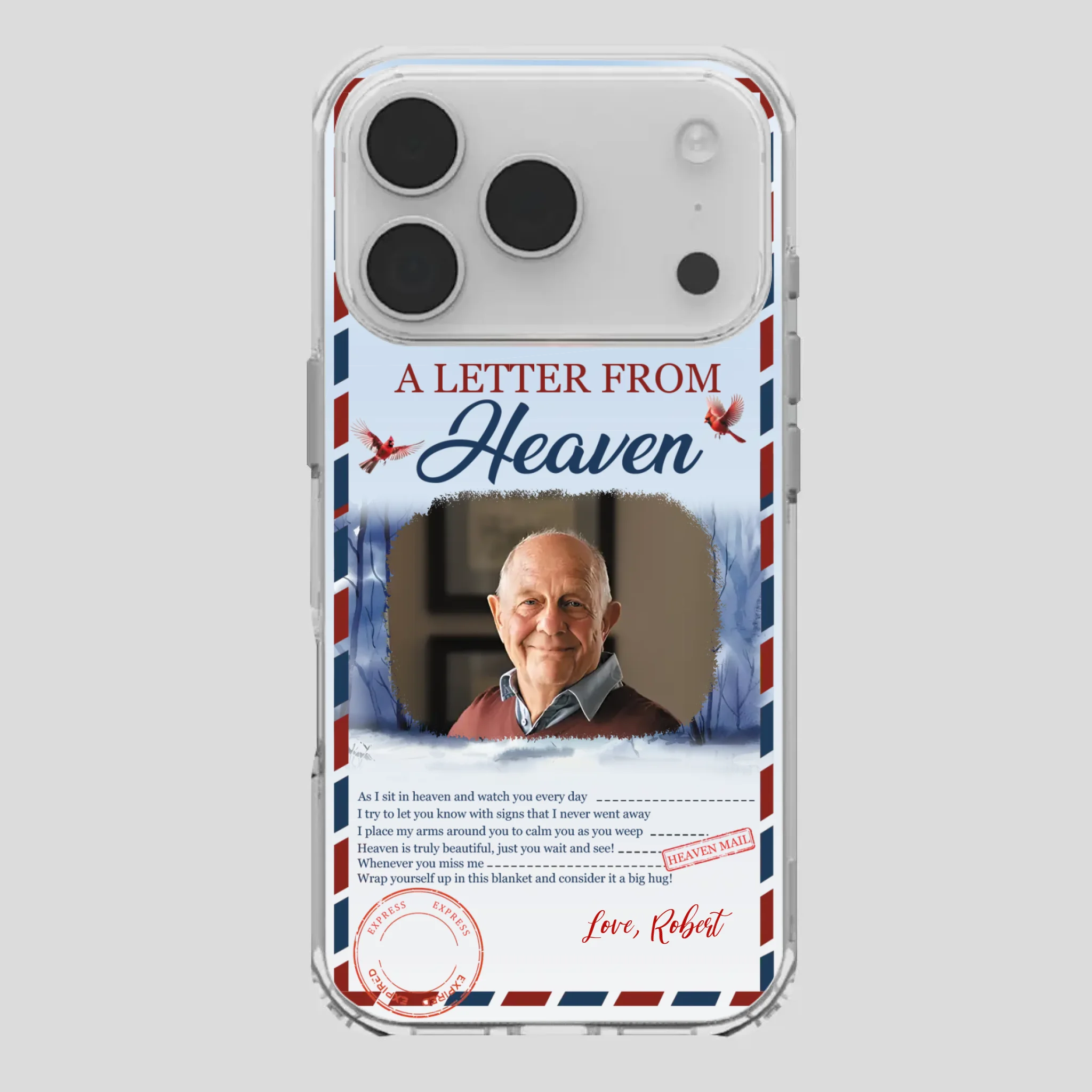 Grandpa “A Letter From Heaven” Phone Case – Custom Memorial Keepsake - 89Prints