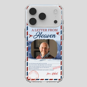 Grandpa “A Letter From Heaven” Phone Case – Custom Memorial Keepsake - 89Prints