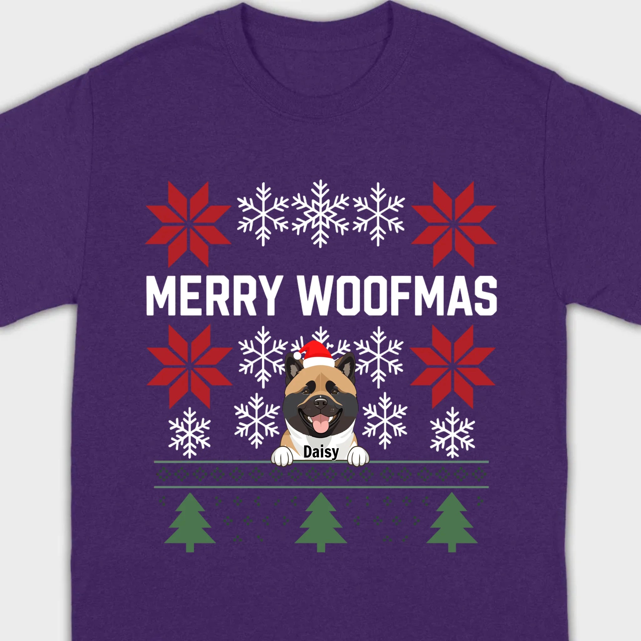 Personalized Merry Woofmas Shirt – Unique Christmas Gift for Dog Lovers - 89Prints