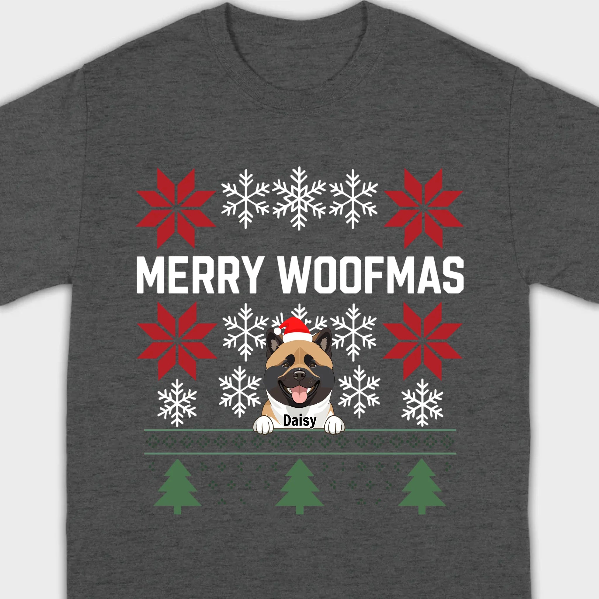 Personalized Merry Woofmas Shirt – Unique Christmas Gift for Dog Lovers - 89Prints