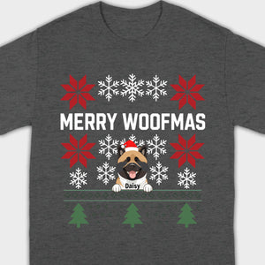 Personalized Merry Woofmas Shirt – Unique Christmas Gift for Dog Lovers - 89Prints