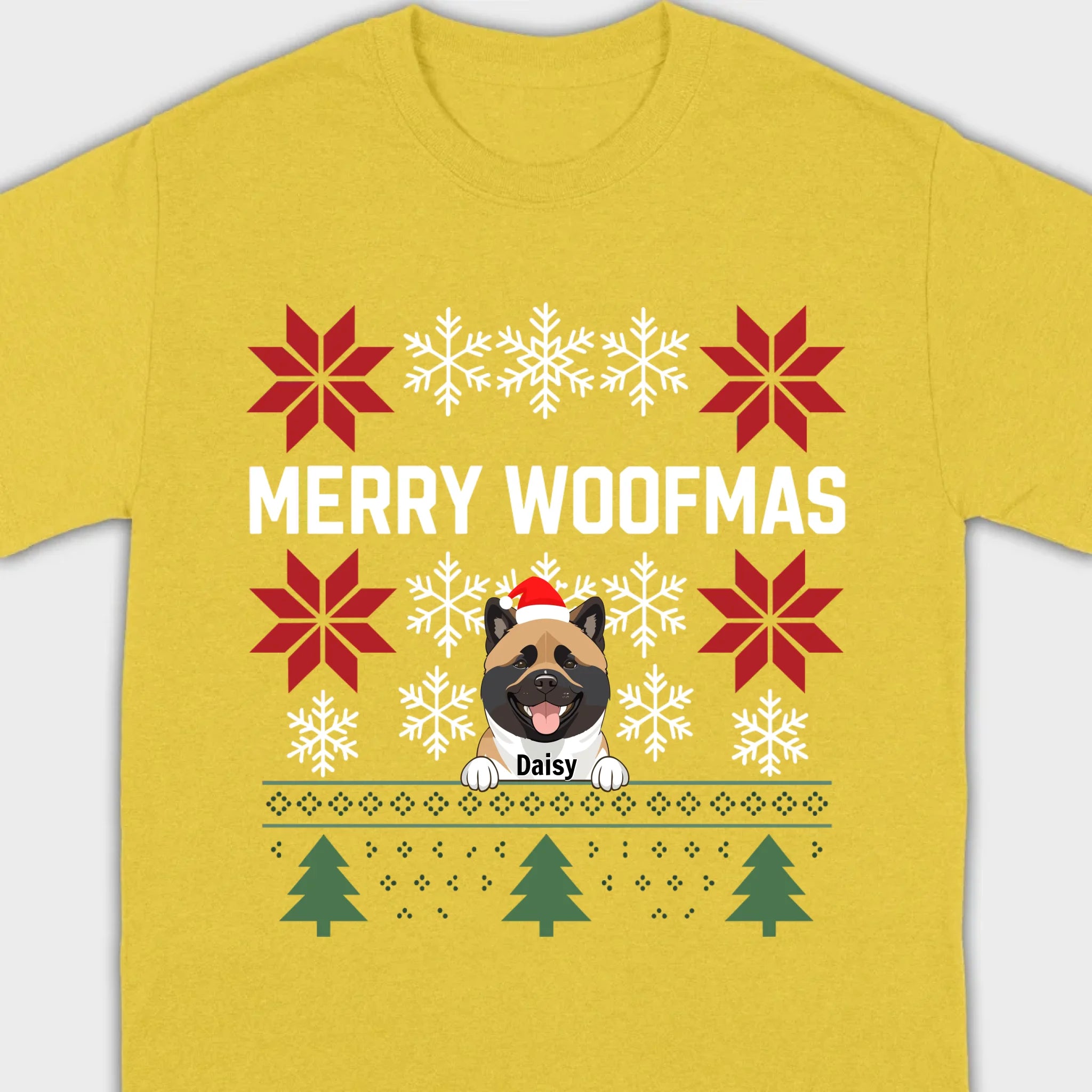Personalized Merry Woofmas Shirt – Unique Christmas Gift for Dog Lovers - 89Prints