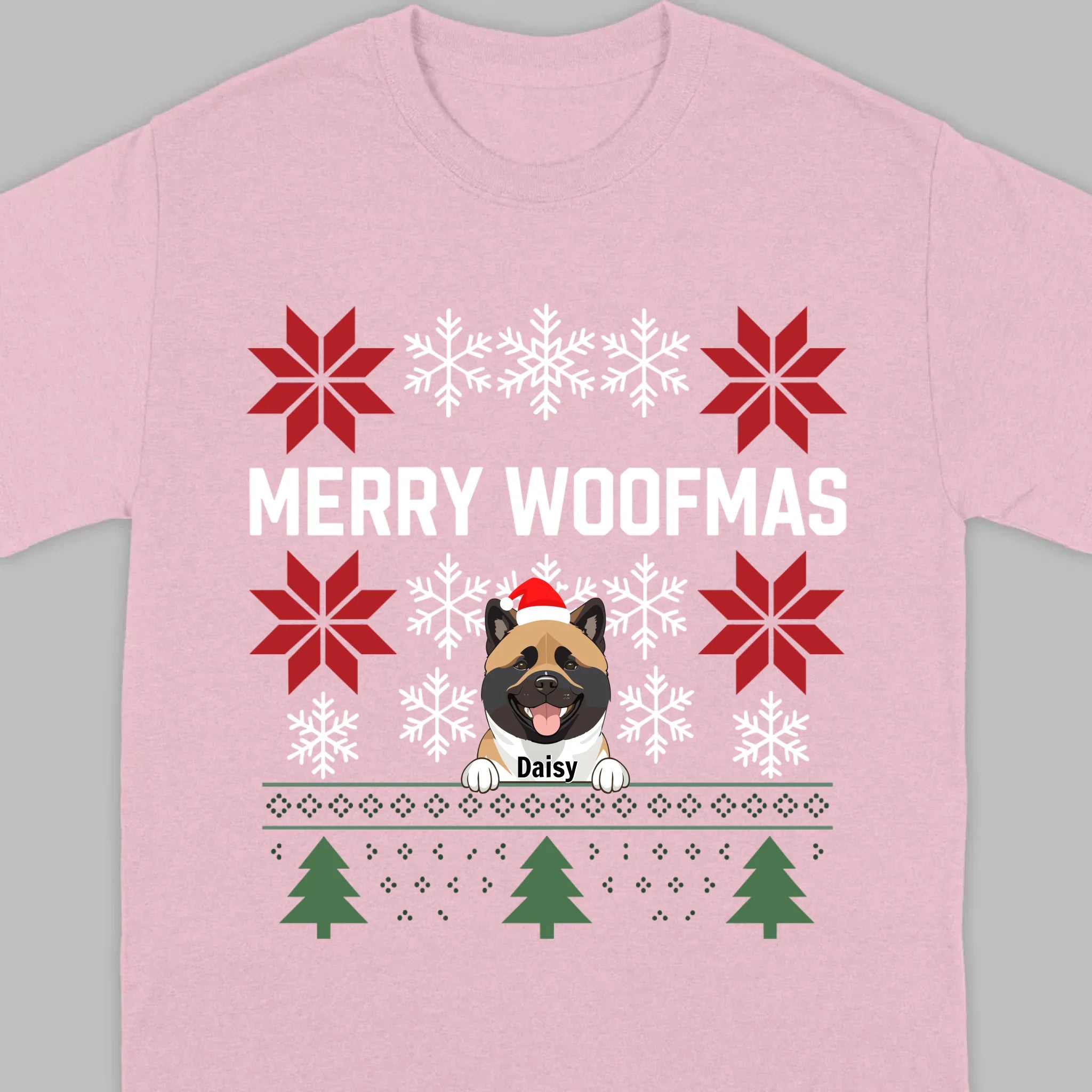 Personalized Merry Woofmas Shirt – Unique Christmas Gift for Dog Lovers - 89Prints