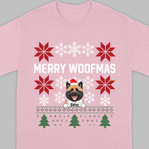 Personalized Merry Woofmas Shirt – Unique Christmas Gift for Dog Lovers - 89Prints