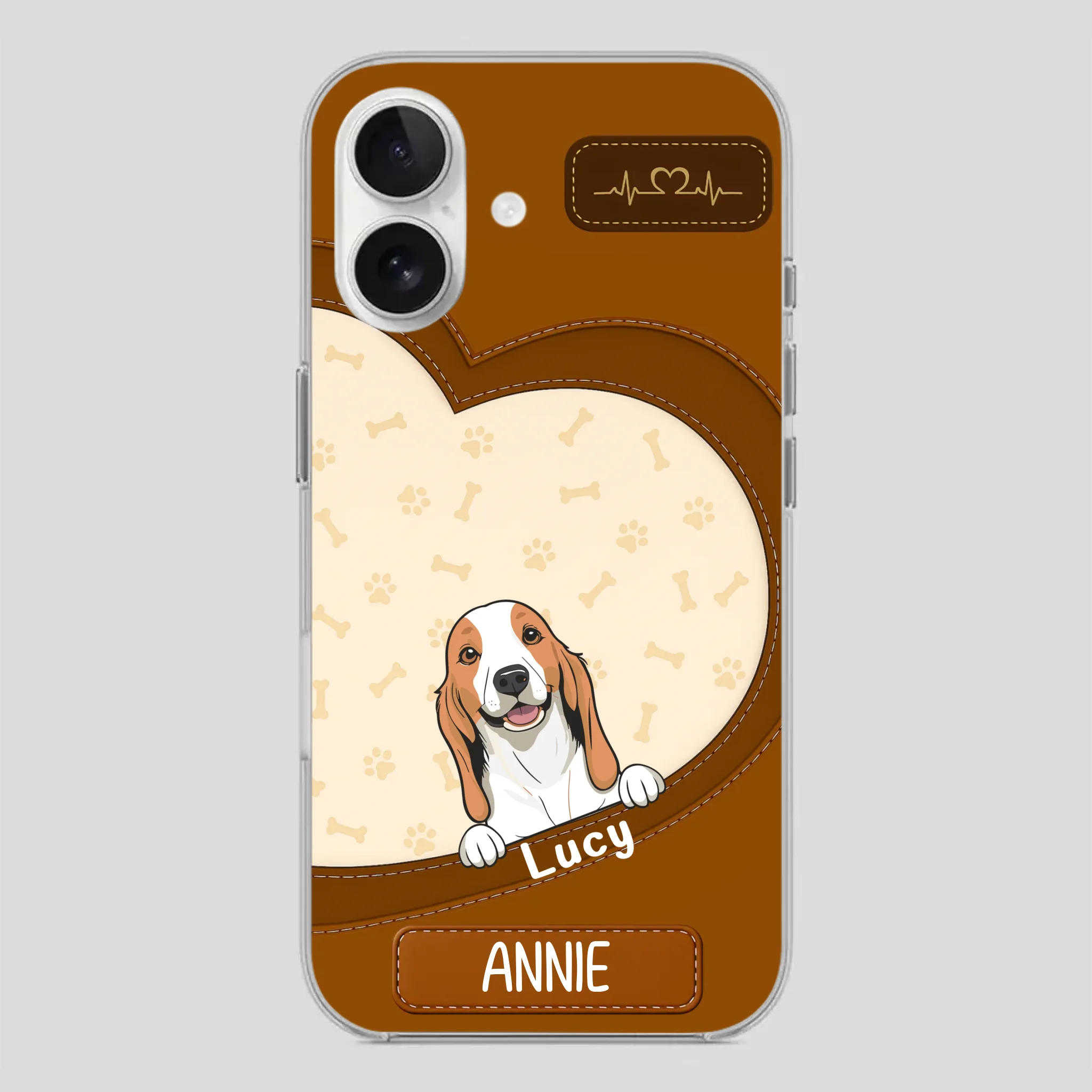 Minimalist Dog Phone Case – Modern Pet Illustration - 89Prints