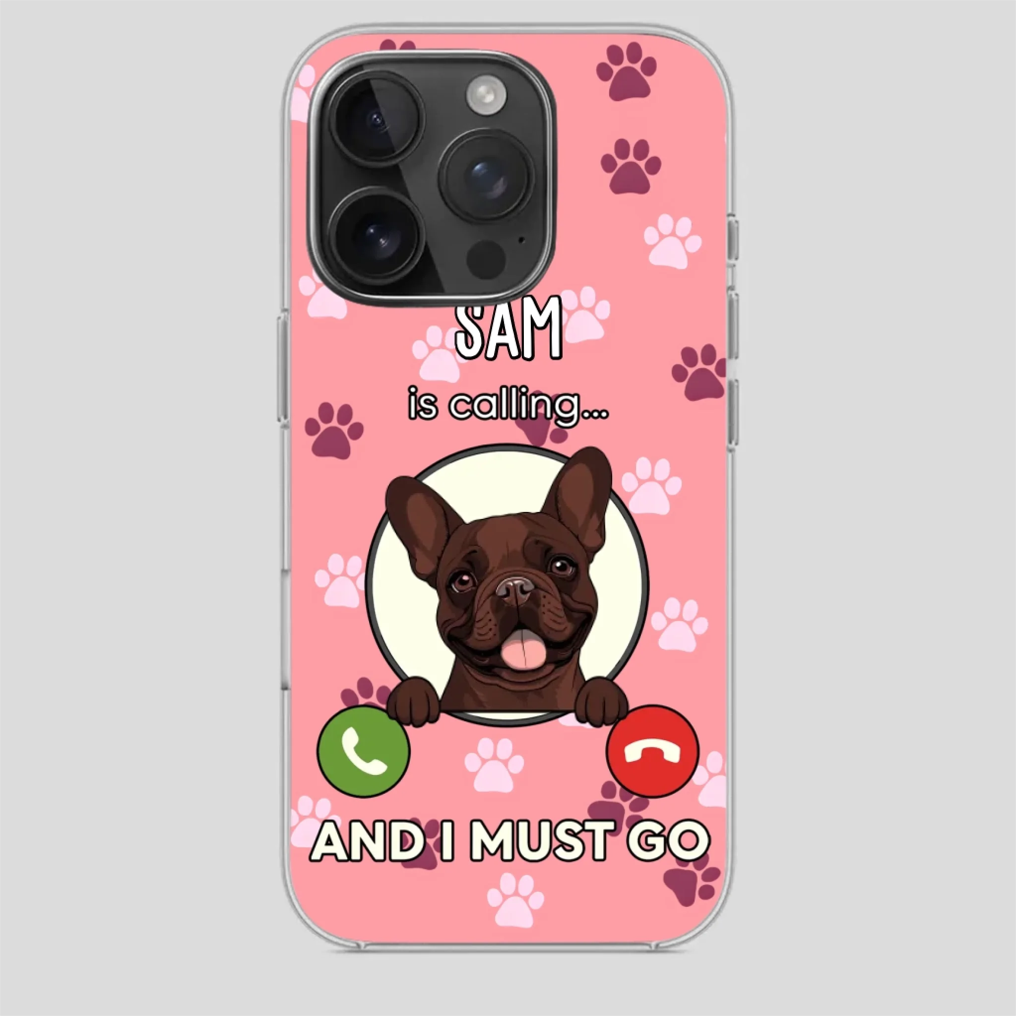 My Dog is Calling... and I Must Go – Personalized Phone Case for Pet Lovers - 89Prints