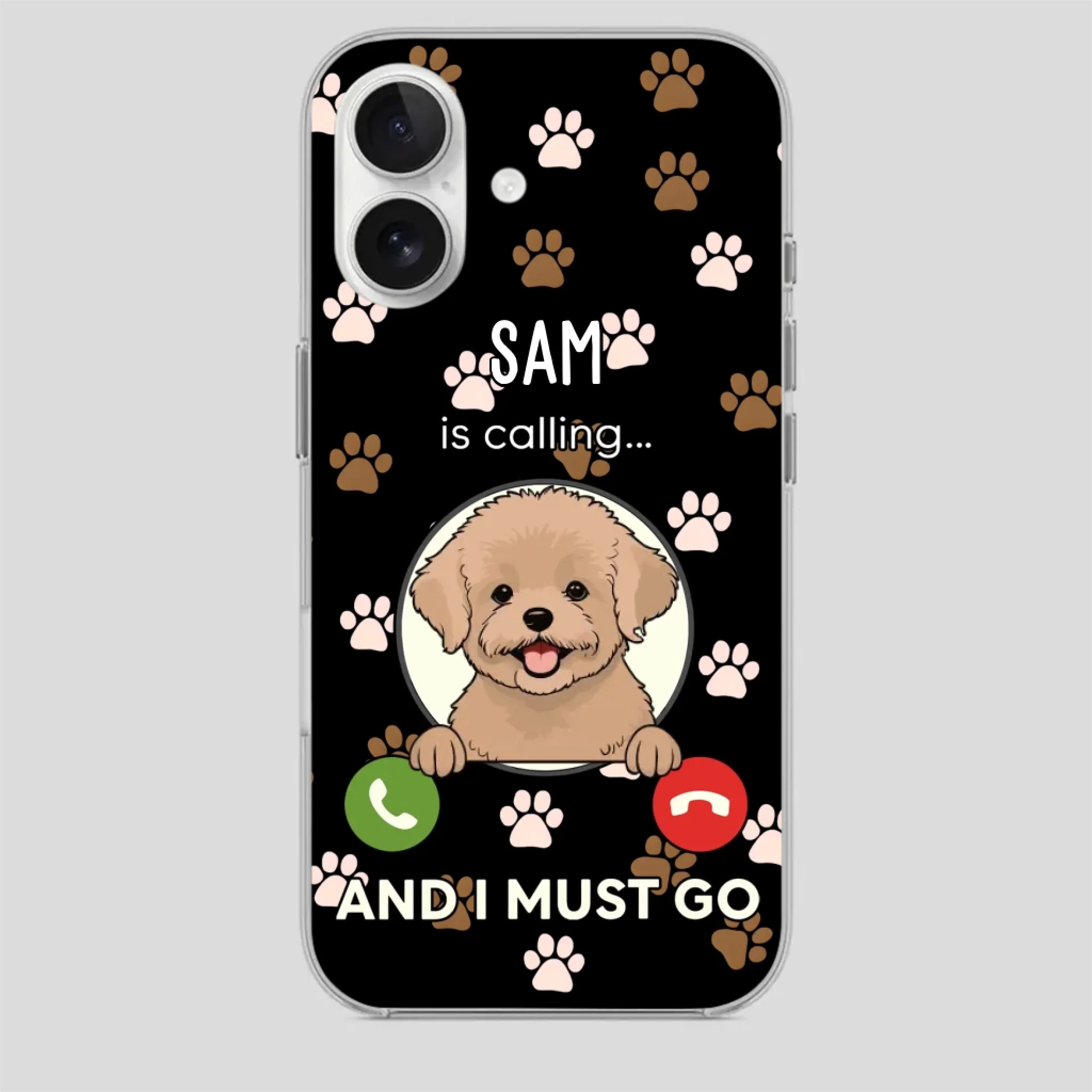 My Dog is Calling... and I Must Go – Personalized Phone Case for Pet Lovers - 89Prints