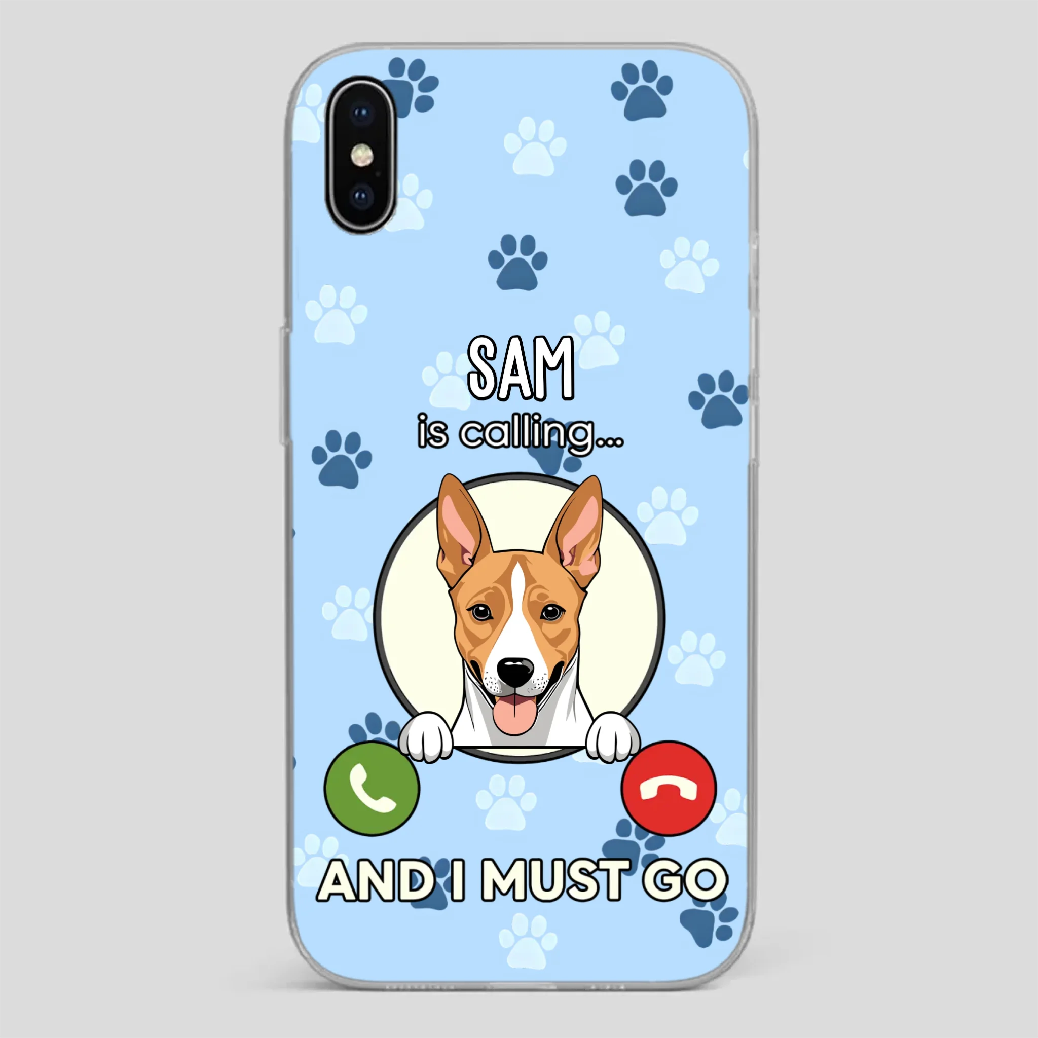 My Dog is Calling... and I Must Go – Personalized Phone Case for Pet Lovers - 89Prints