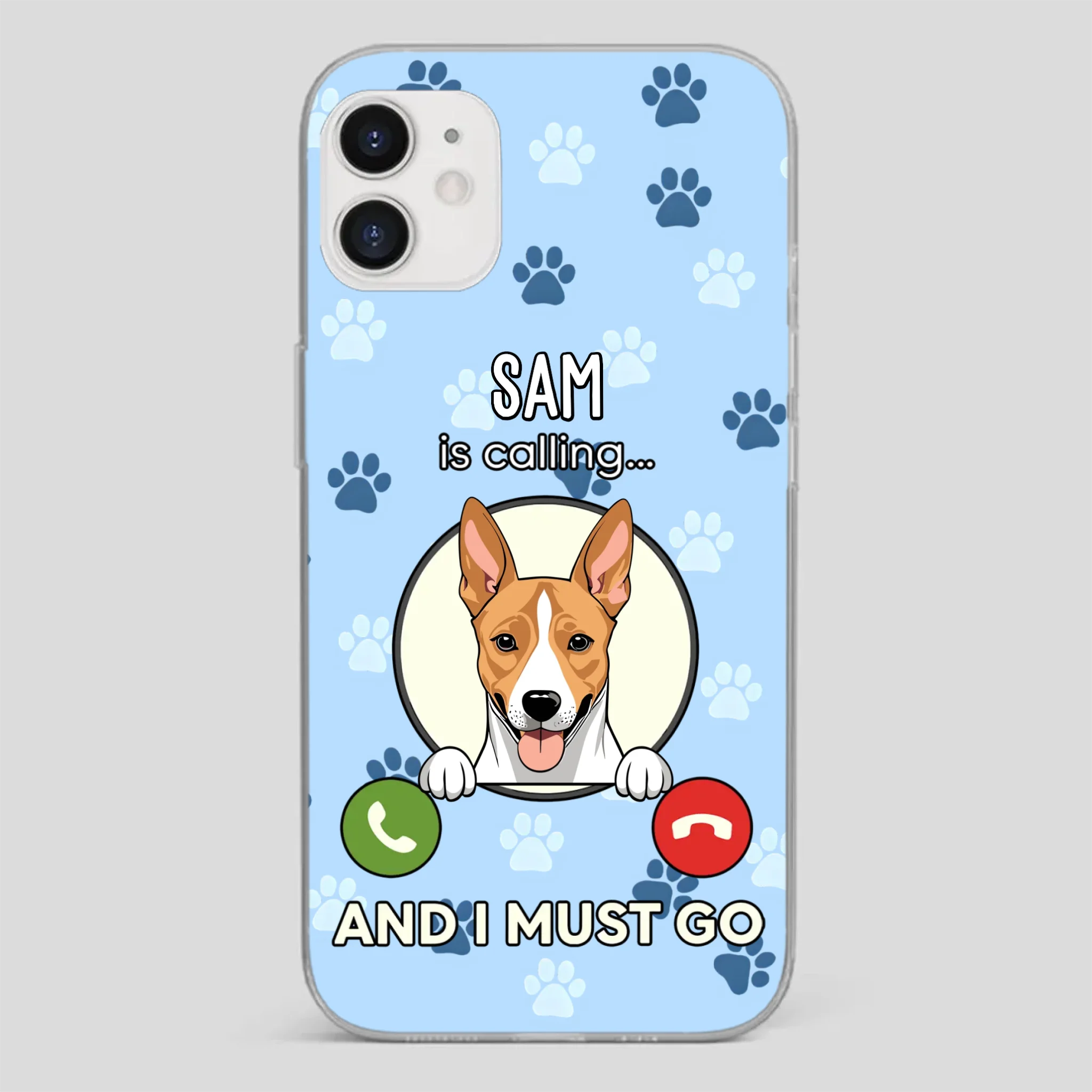 My Dog is Calling... and I Must Go – Personalized Phone Case for Pet Lovers - 89Prints