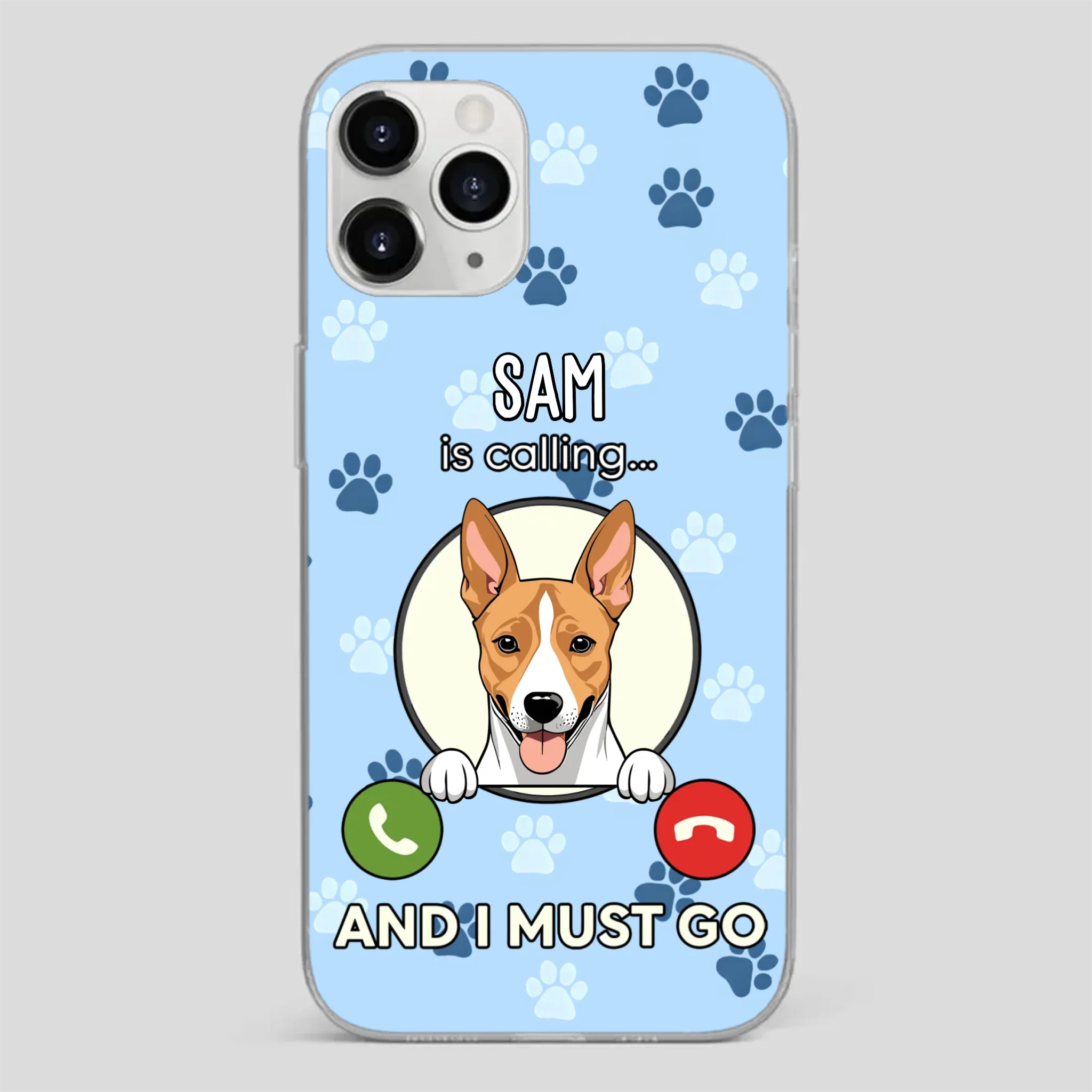 My Dog is Calling... and I Must Go – Personalized Phone Case for Pet Lovers - 89Prints