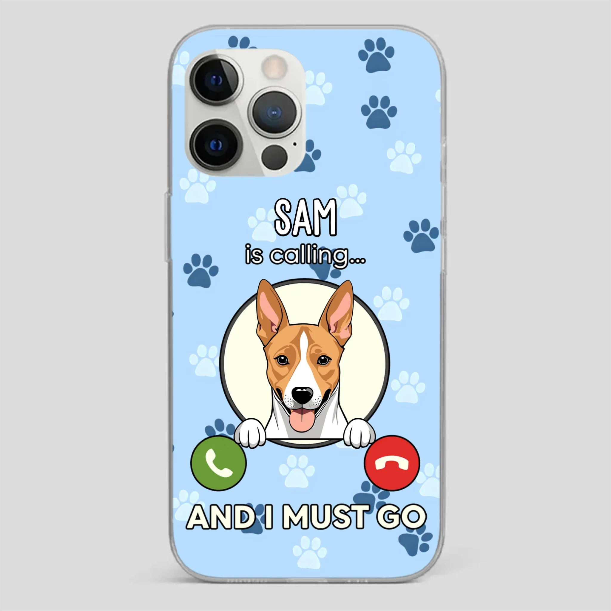 My Dog is Calling... and I Must Go – Personalized Phone Case for Pet Lovers - 89Prints