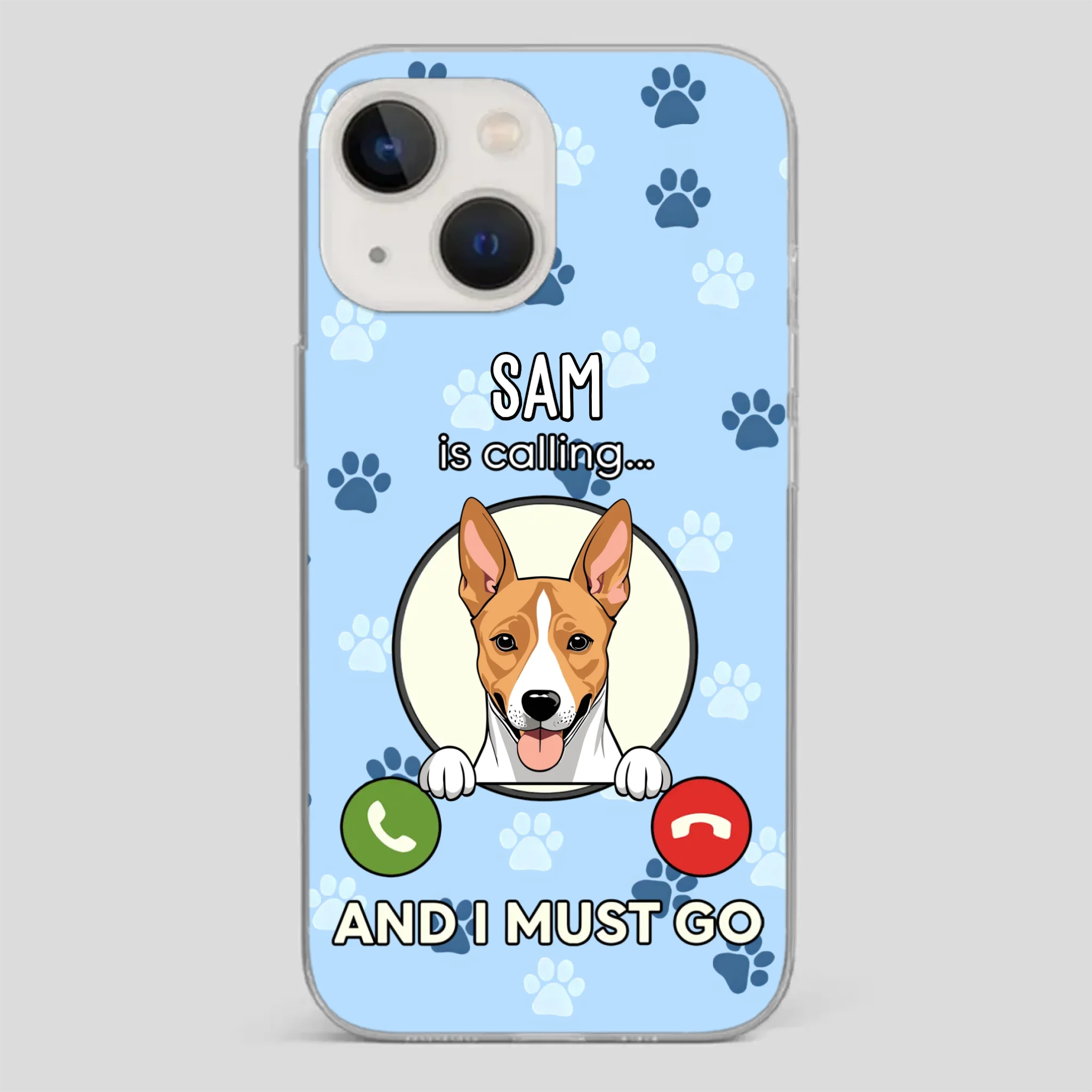 My Dog is Calling... and I Must Go – Personalized Phone Case for Pet Lovers - 89Prints