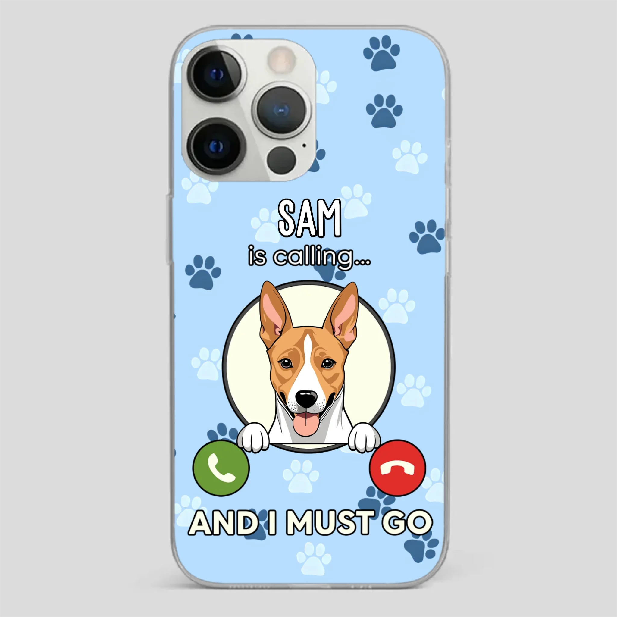 My Dog is Calling... and I Must Go – Personalized Phone Case for Pet Lovers - 89Prints
