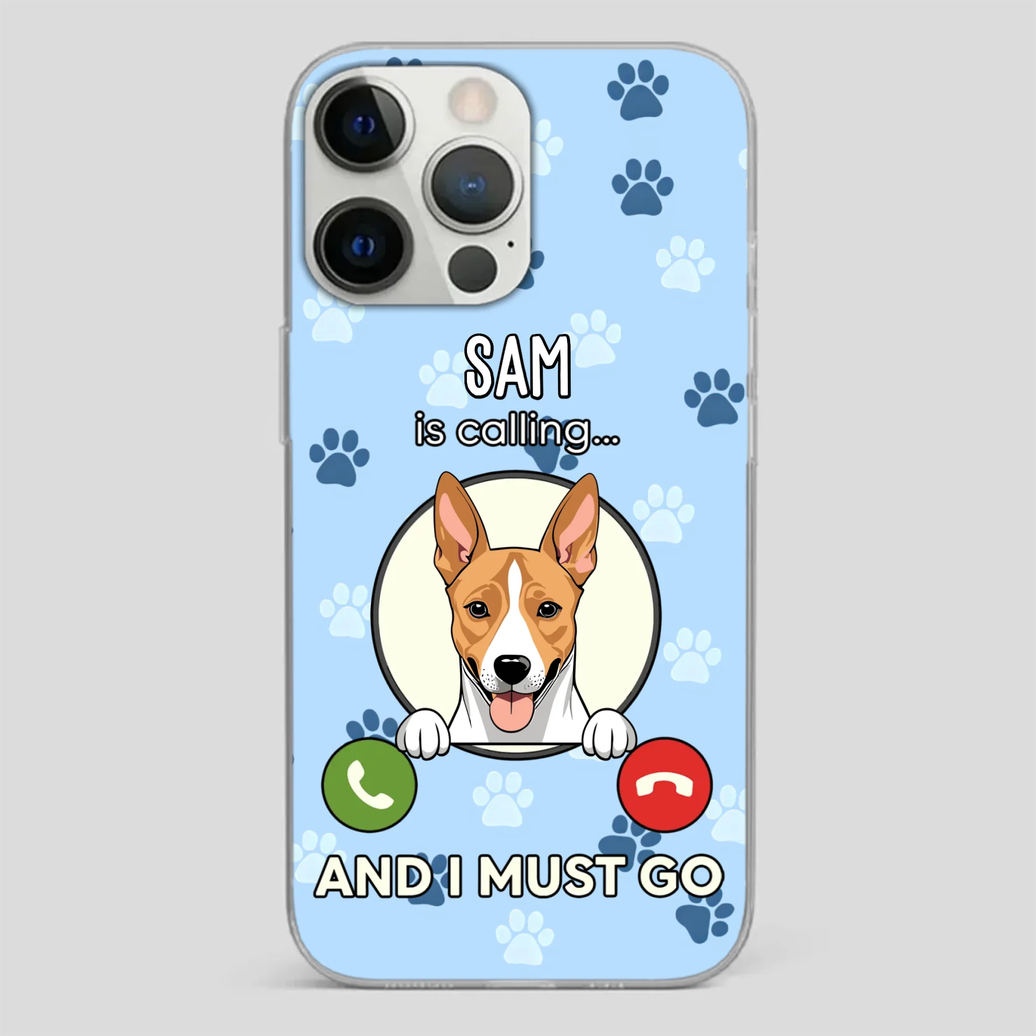 My Dog is Calling... and I Must Go – Personalized Phone Case for Pet Lovers - 89Prints