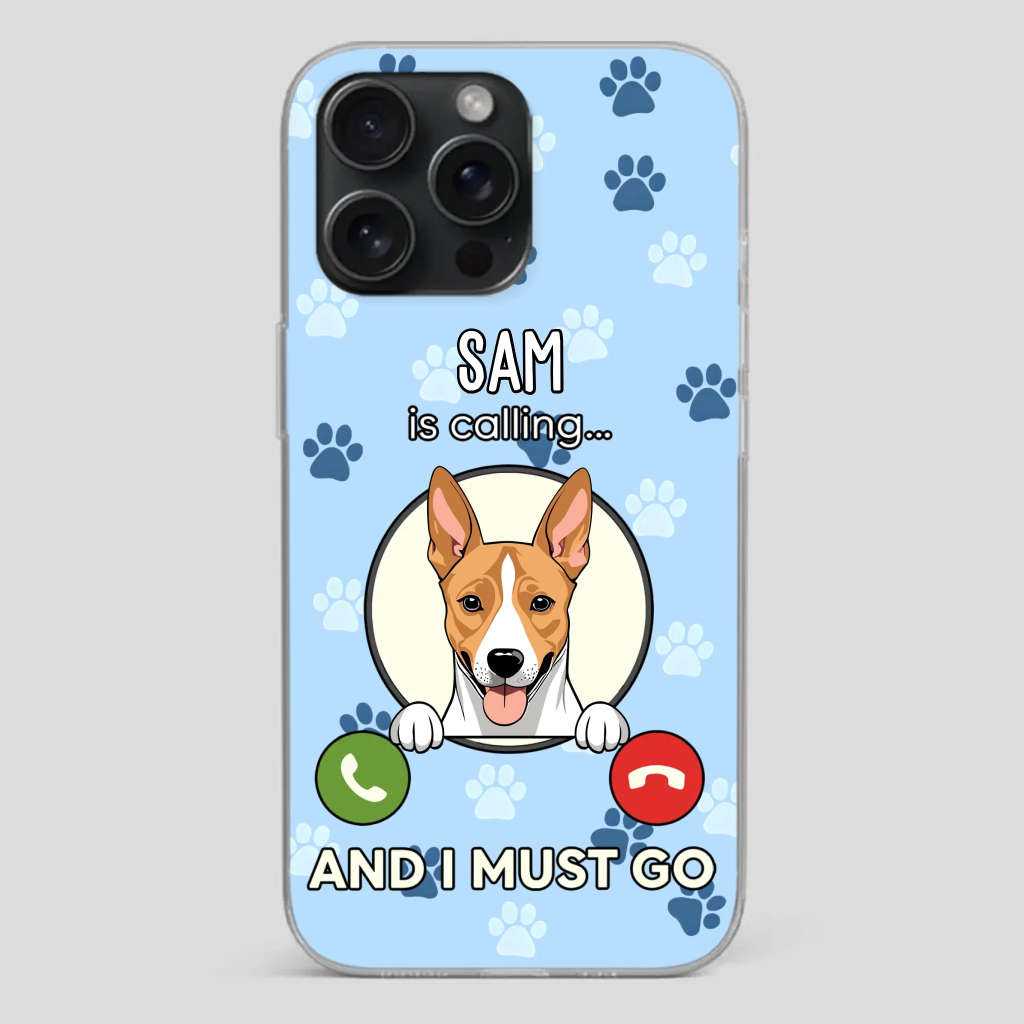 My Dog is Calling... and I Must Go – Personalized Phone Case for Pet Lovers - 89Prints