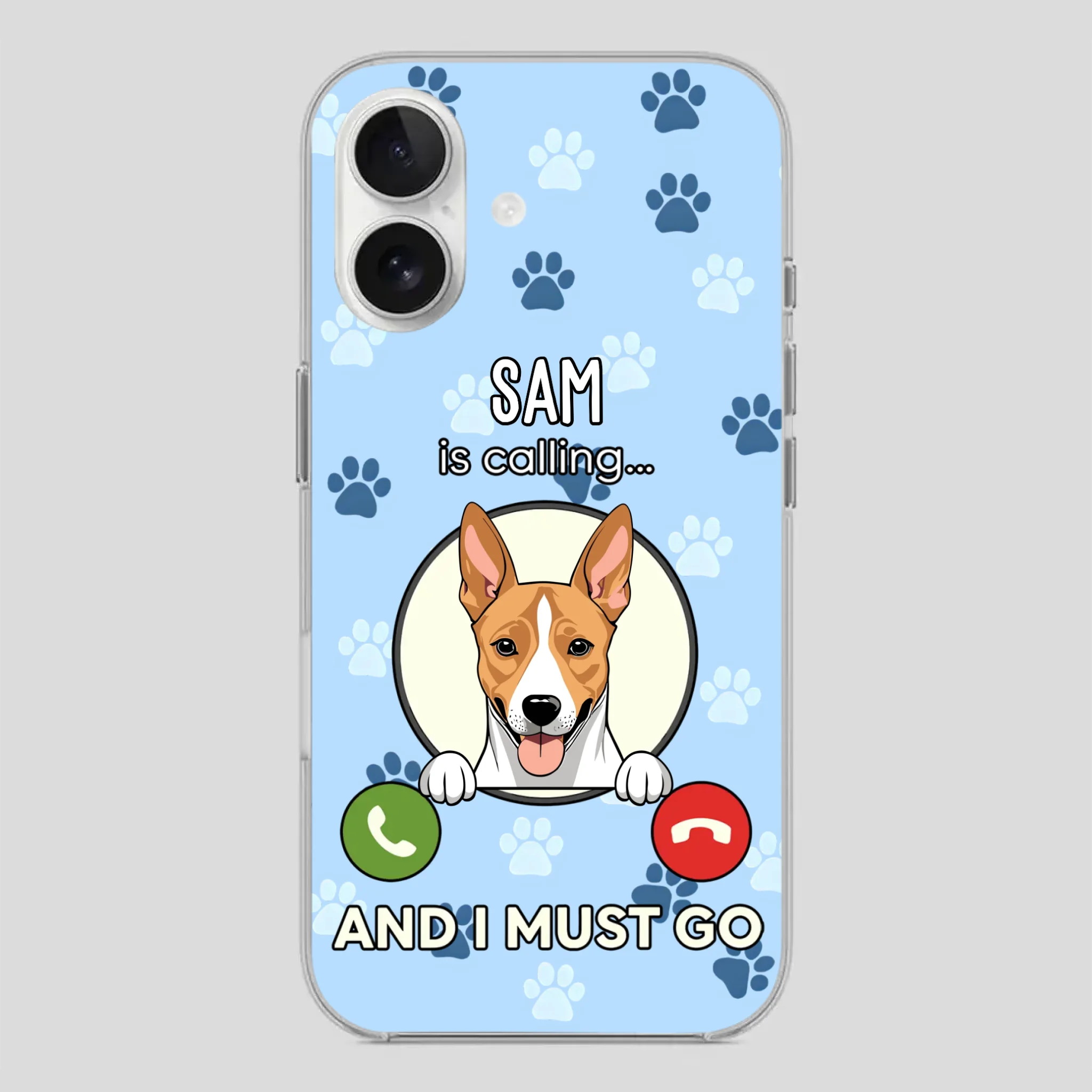 My Dog is Calling... and I Must Go – Personalized Phone Case for Pet Lovers - 89Prints