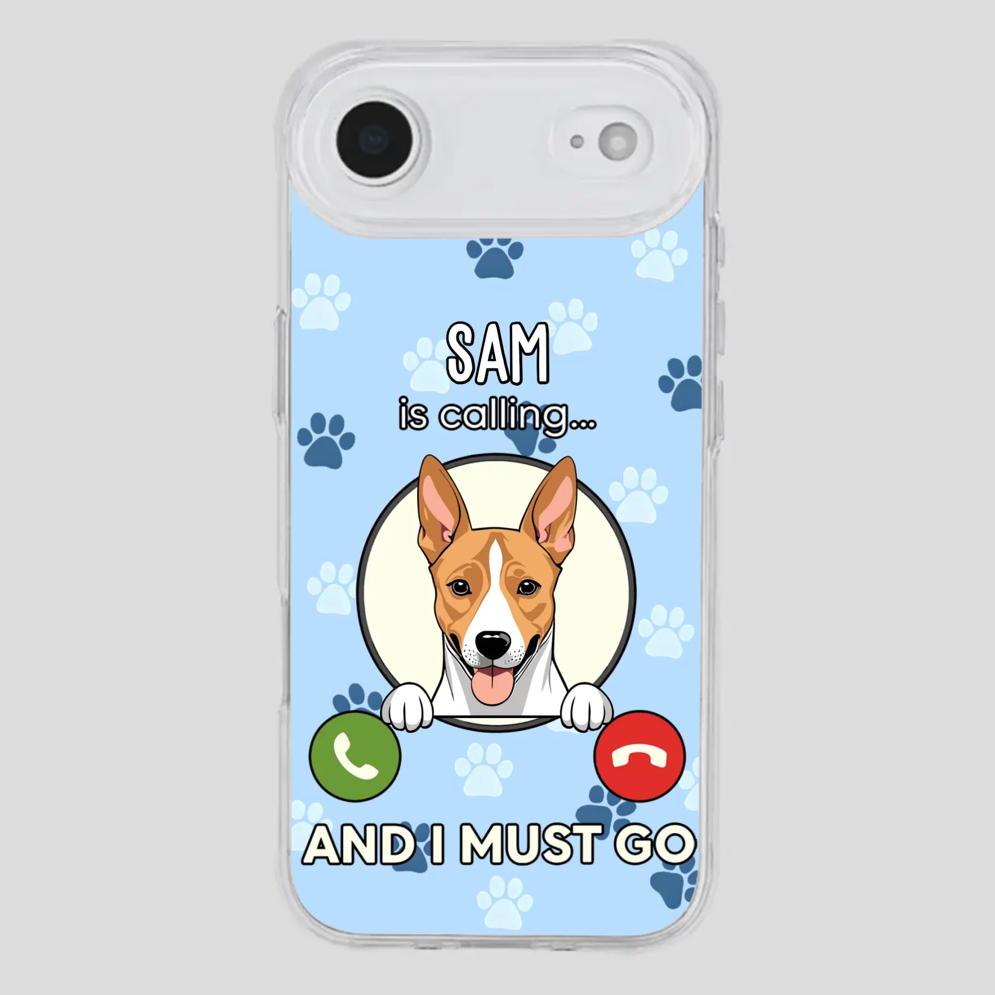 My Dog is Calling... and I Must Go – Personalized Phone Case for Pet Lovers - 89Prints