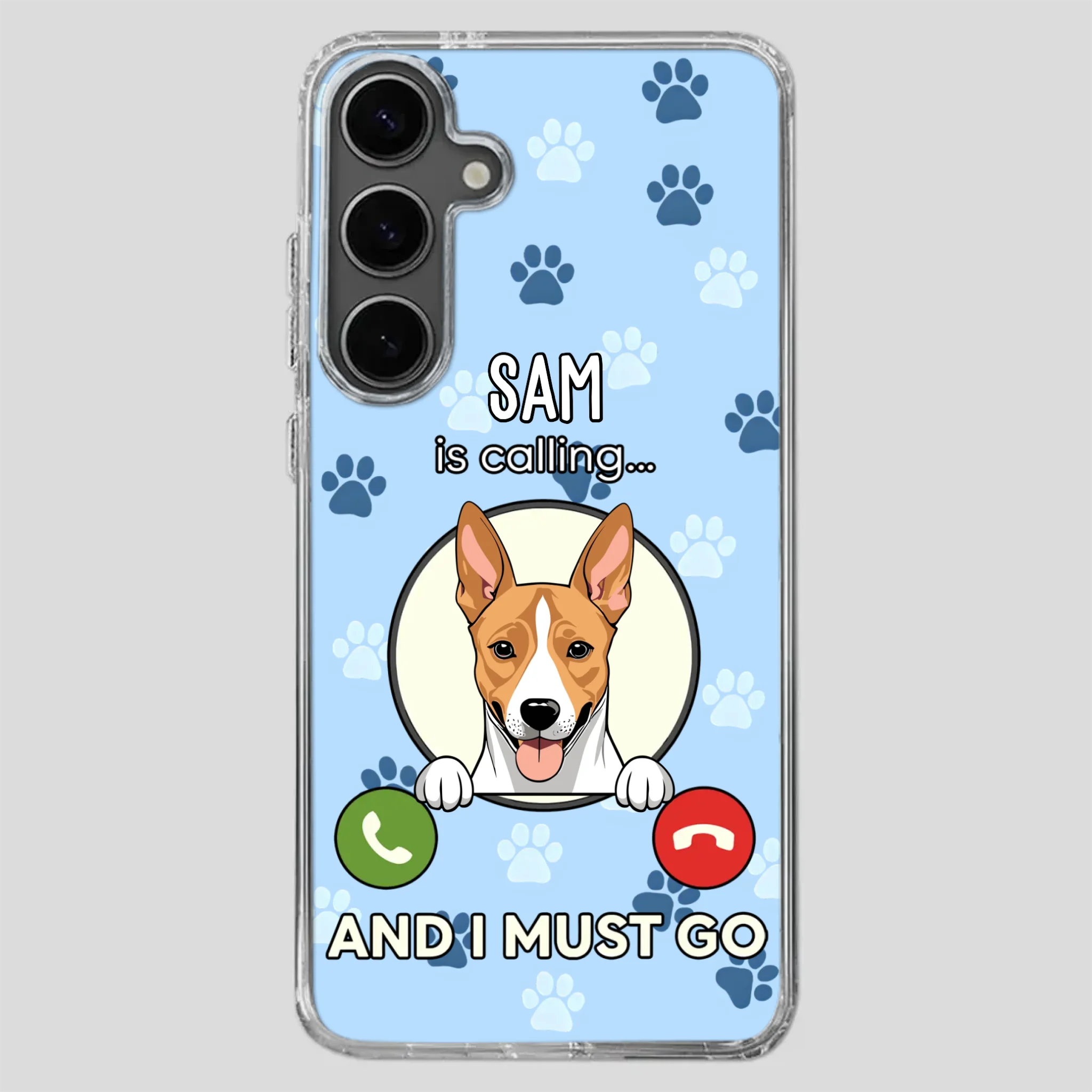 My Dog is Calling... and I Must Go – Personalized Phone Case for Pet Lovers - 89Prints