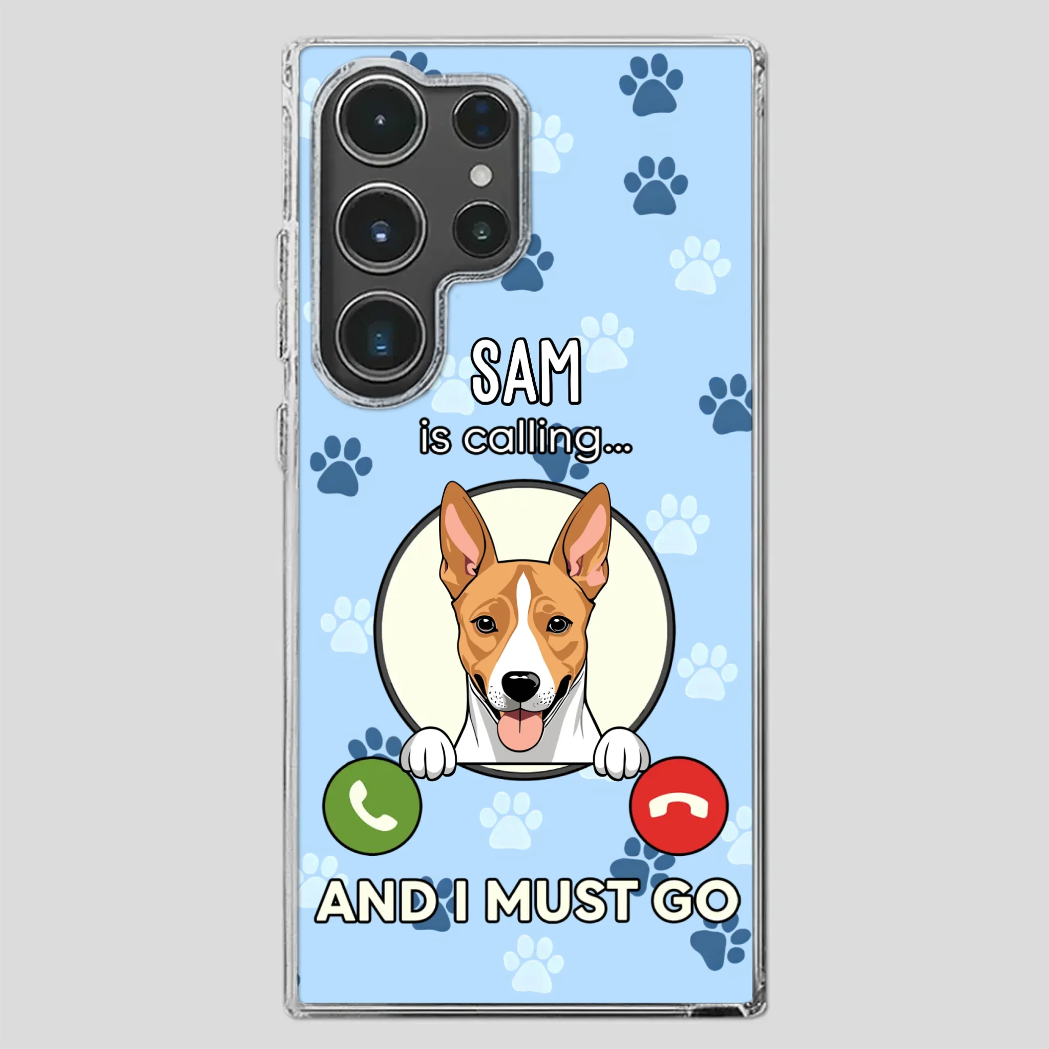 My Dog is Calling... and I Must Go – Personalized Phone Case for Pet Lovers - 89Prints