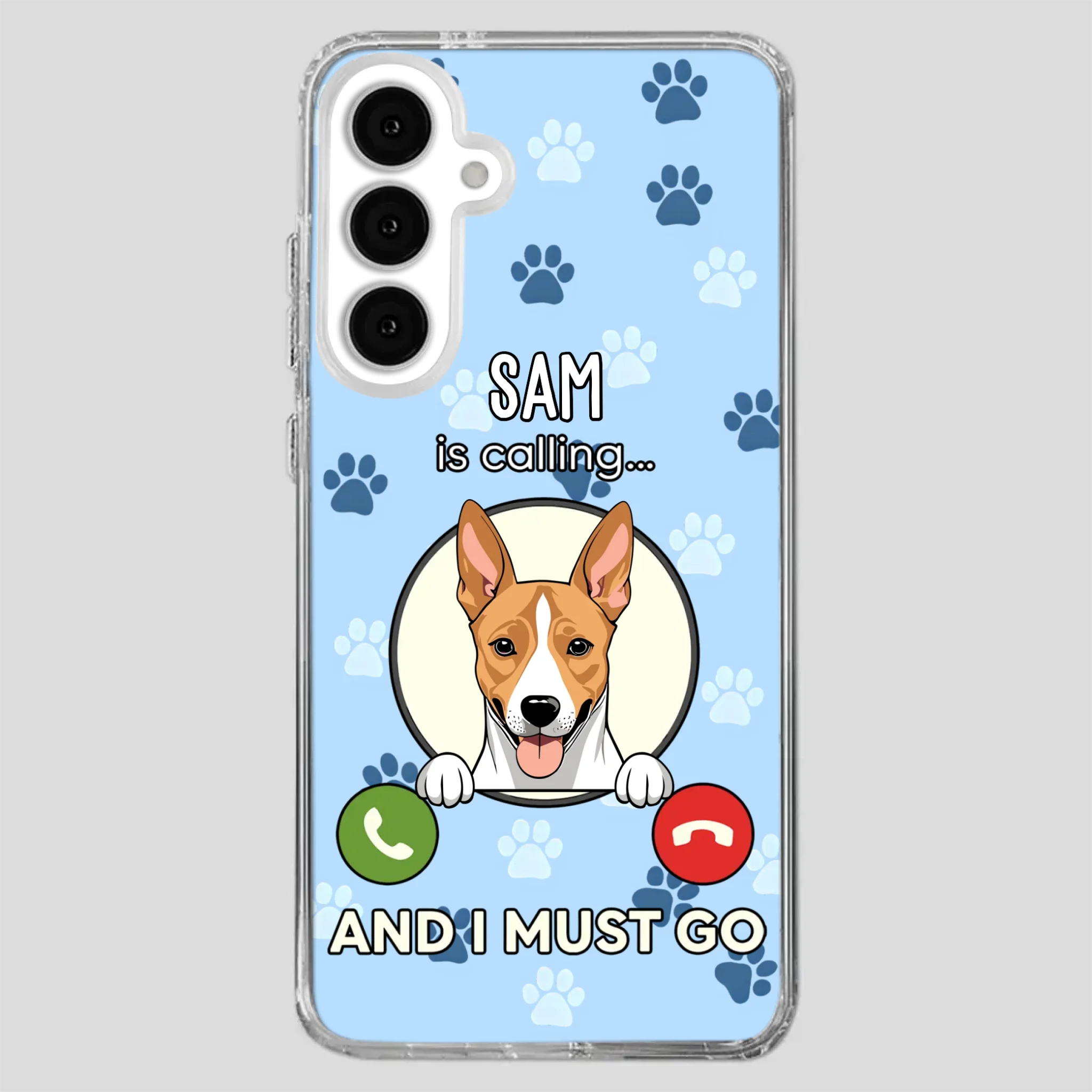 My Dog is Calling... and I Must Go – Personalized Phone Case for Pet Lovers - 89Prints