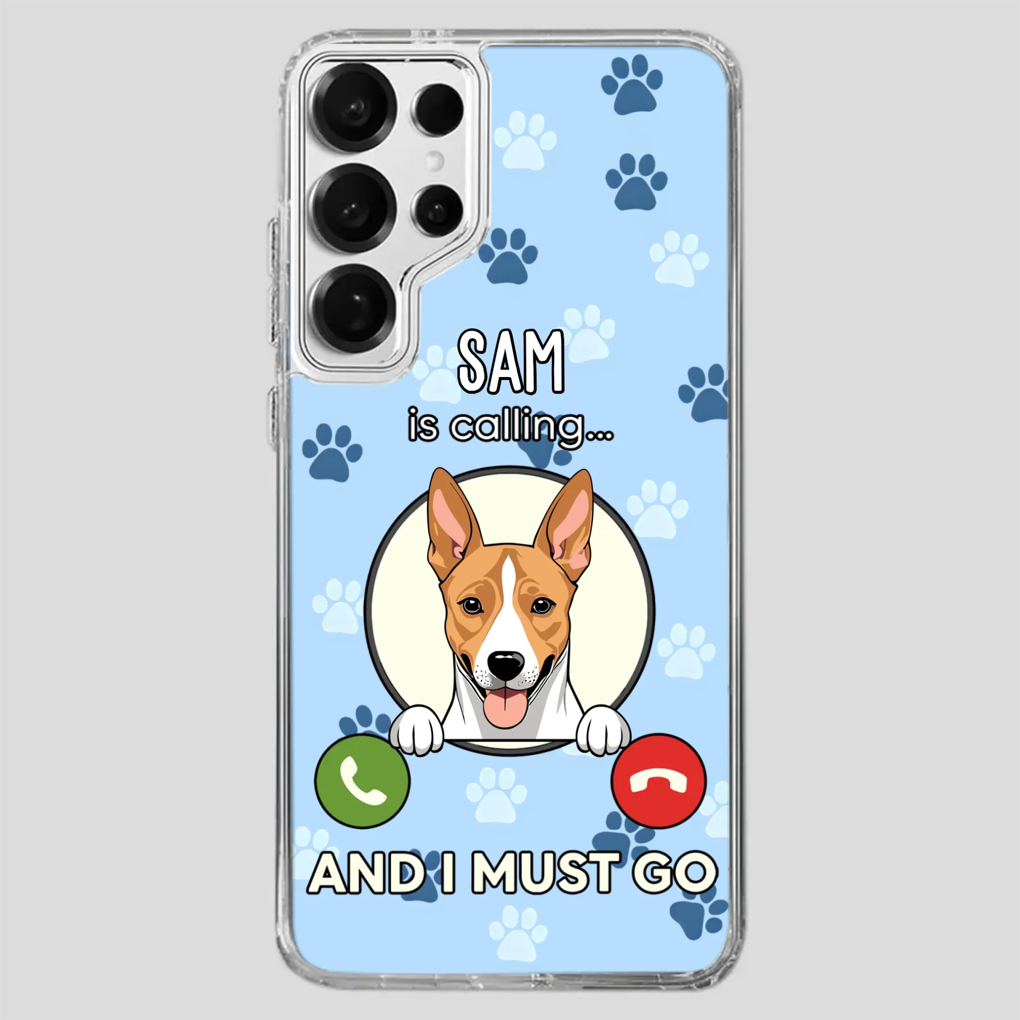 My Dog is Calling... and I Must Go – Personalized Phone Case for Pet Lovers - 89Prints
