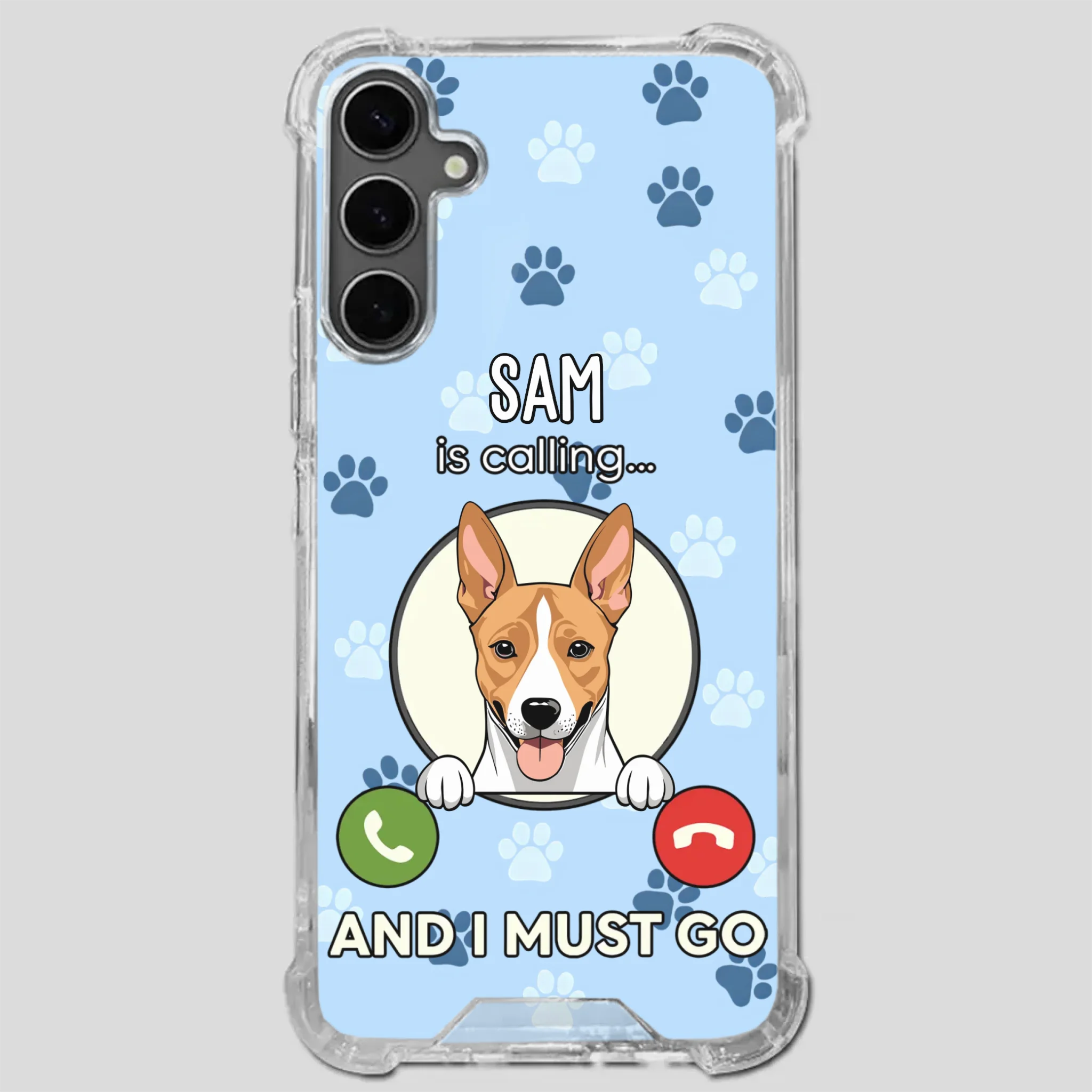 My Dog is Calling... and I Must Go – Personalized Phone Case for Pet Lovers - 89Prints