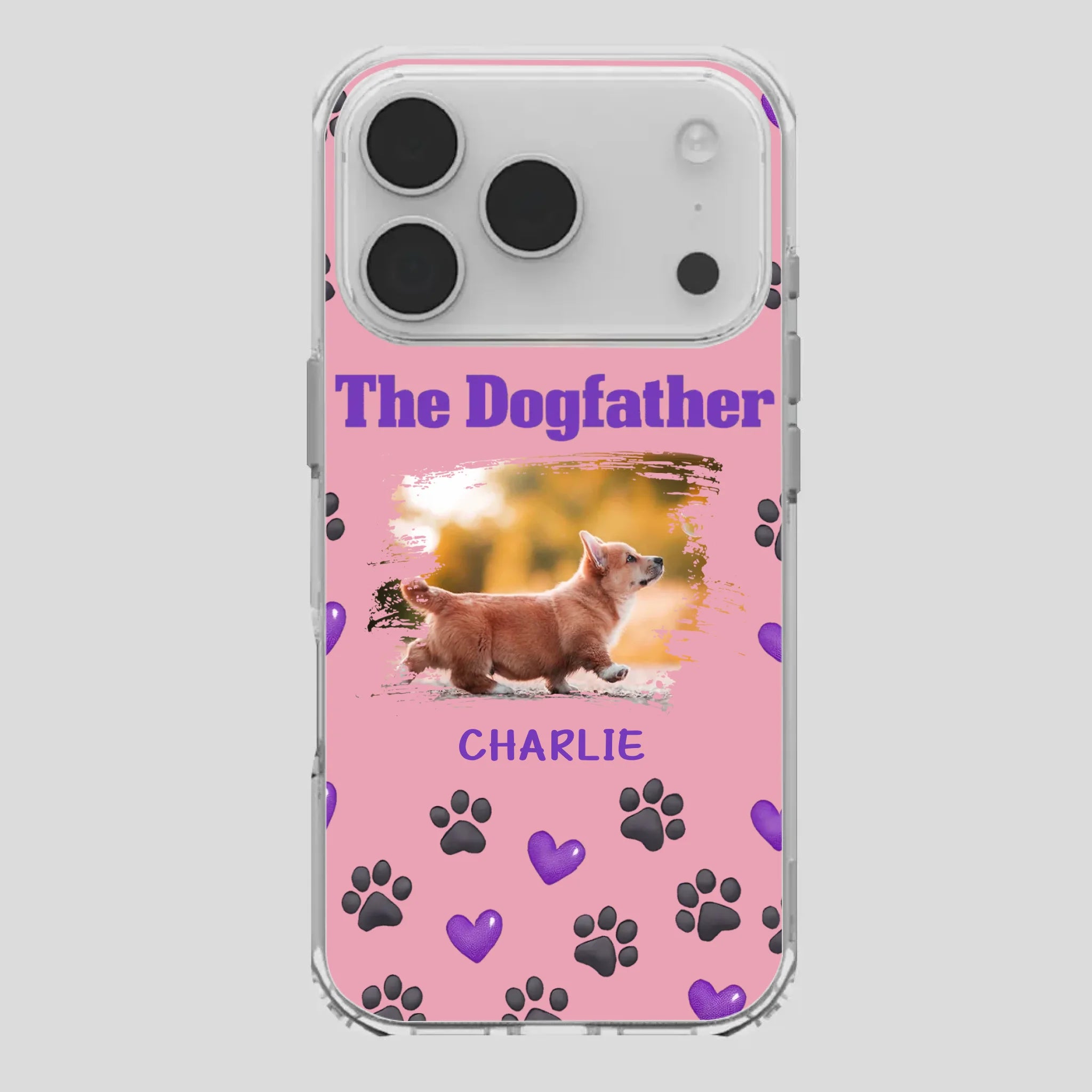 The Dogfather Personalized Phone Case – Cool Custom Gift for Dog Dads - 89Prints
