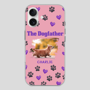 The Dogfather Personalized Phone Case – Cool Custom Gift for Dog Dads - 89Prints