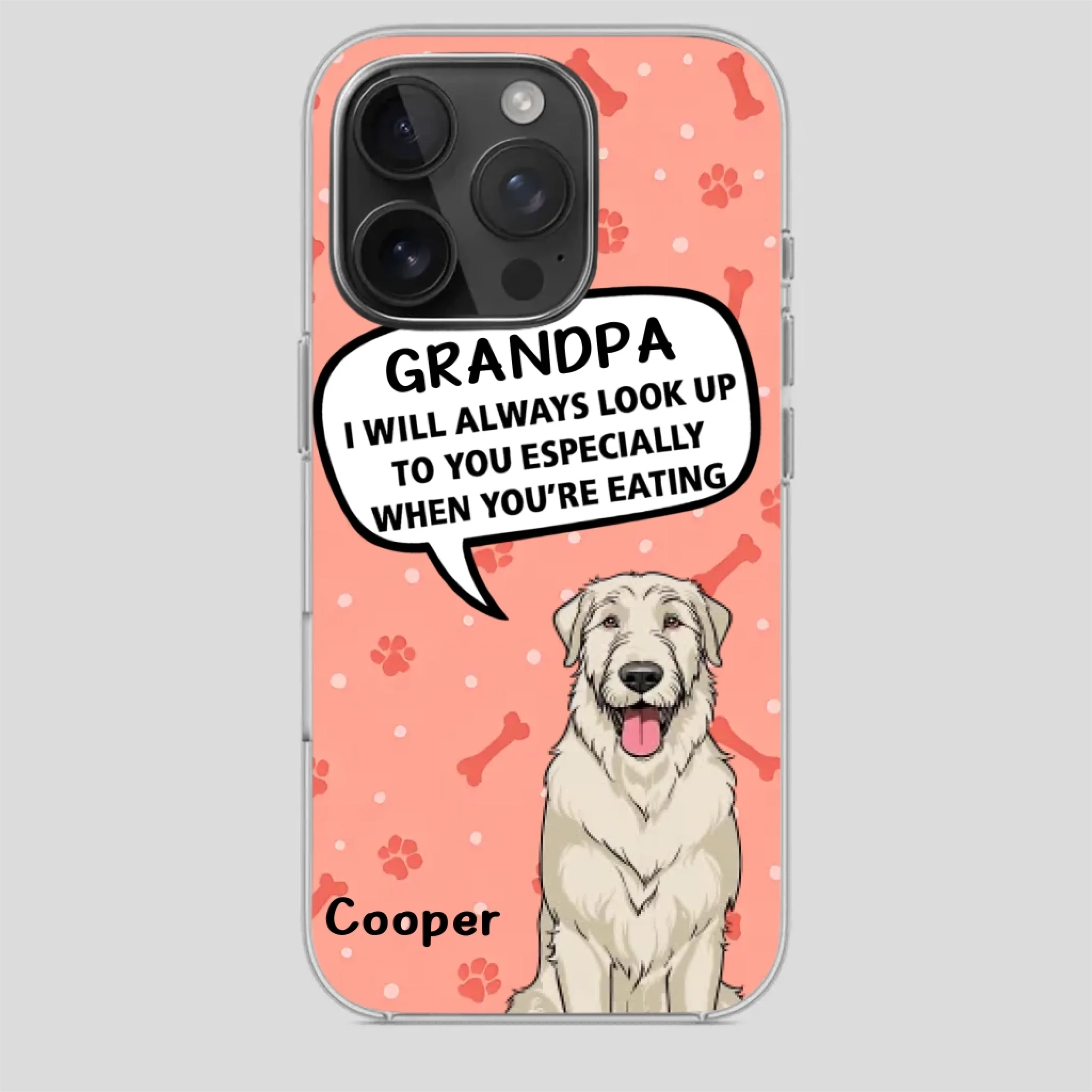 Best Gift for Grandpa – Dog Case That Speaks from the Heart - 89Prints
