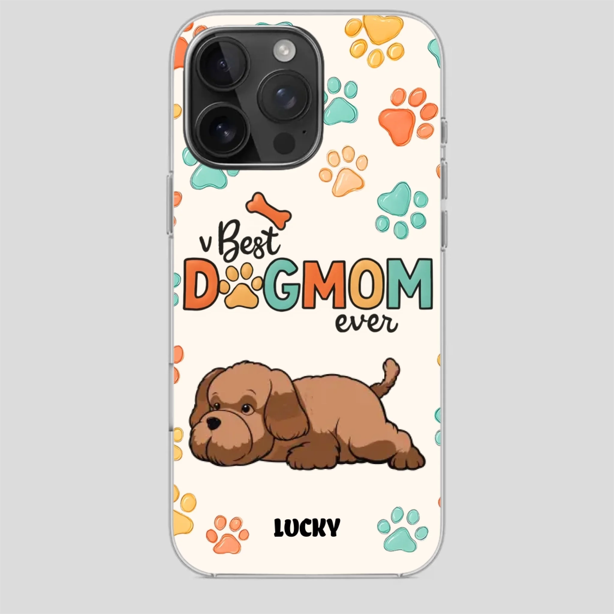 Cozy “Best Dog Mom Ever” Case – Everyday Love for Your Pup - 89Prints