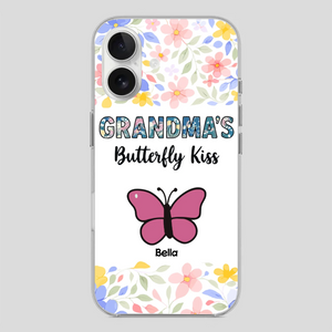 Grandma’s Butterfly Kiss Phone Case – Sweet Personalized Gift for Grandma - 89Prints