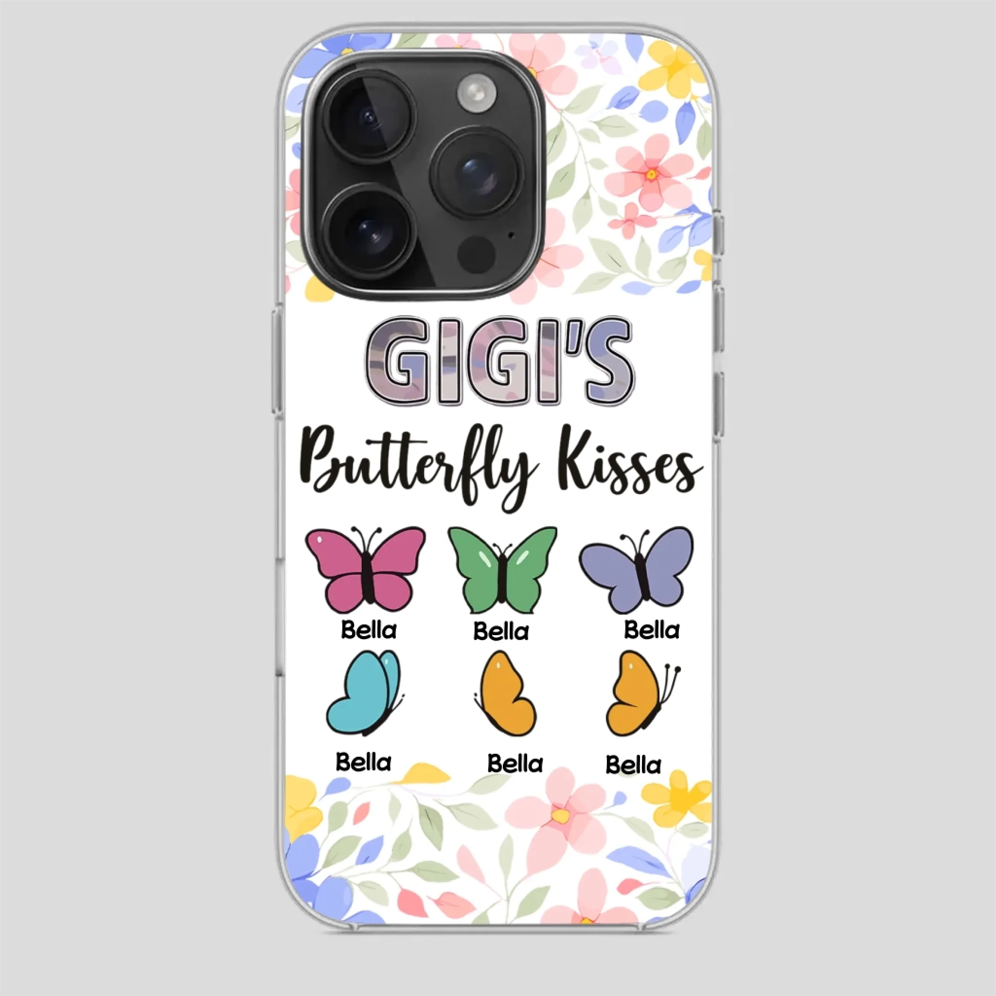 Grandma’s Butterfly Kiss Phone Case – Sweet Personalized Gift for Grandma - 89Prints