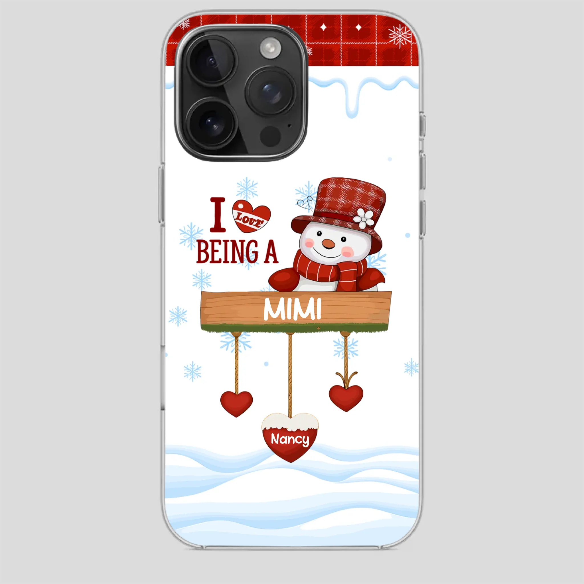 Personalized Holiday Phone Case - Merry Christmas Grandma - 89Prints