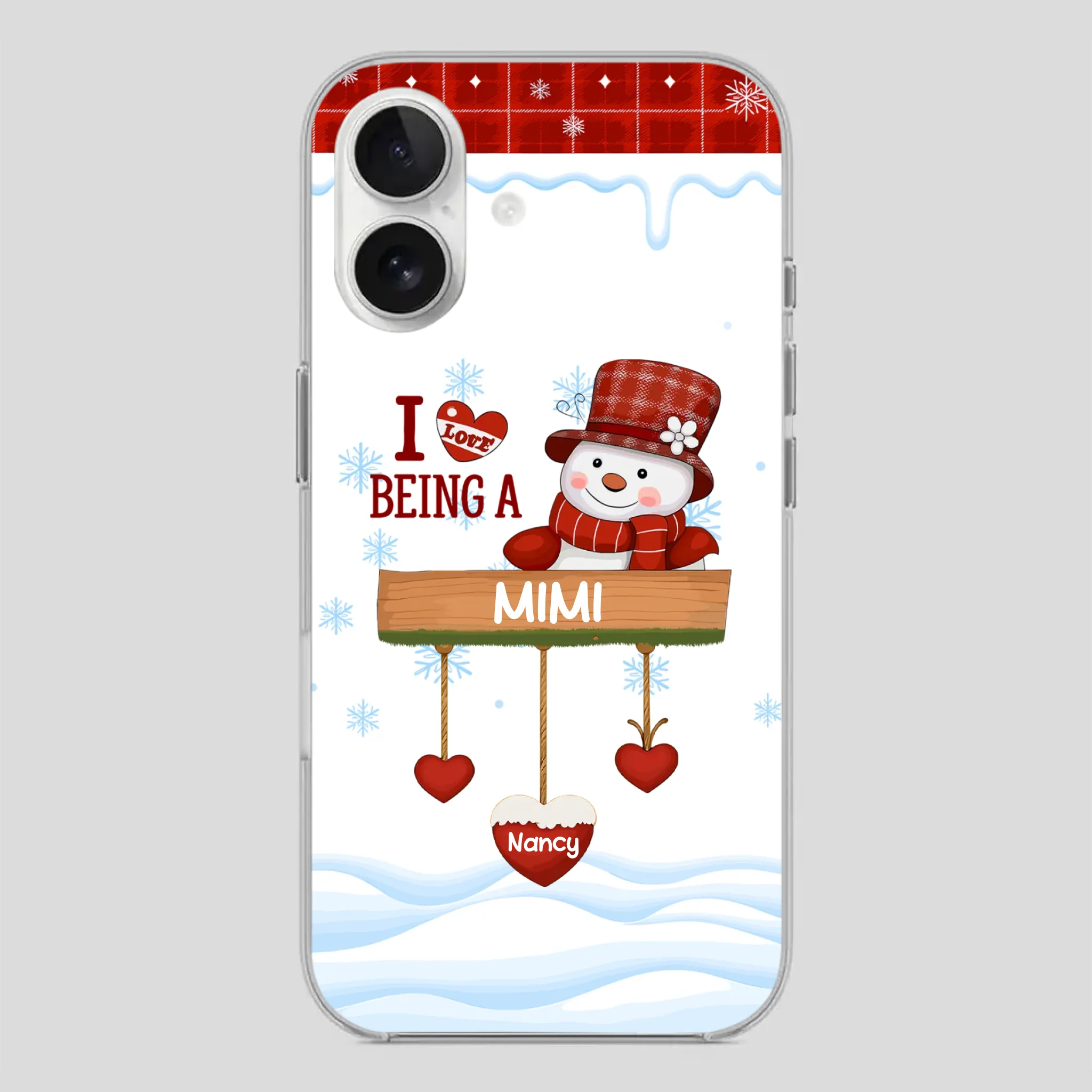 Personalized Holiday Phone Case - Merry Christmas Grandma - 89Prints