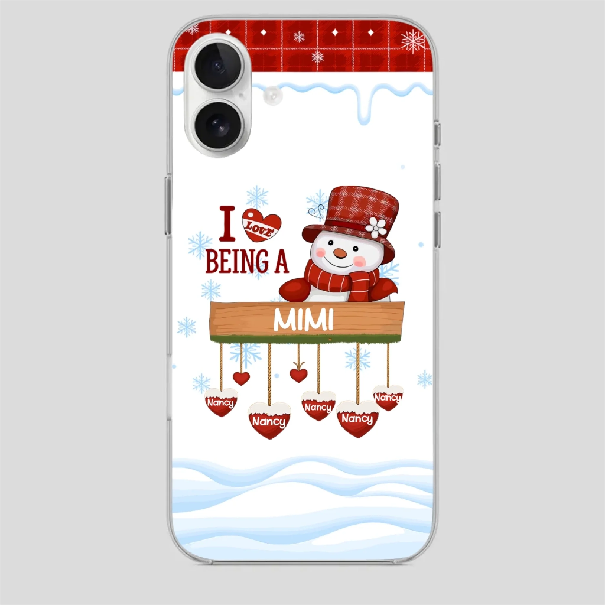 Personalized Holiday Phone Case - Merry Christmas Grandma - 89Prints