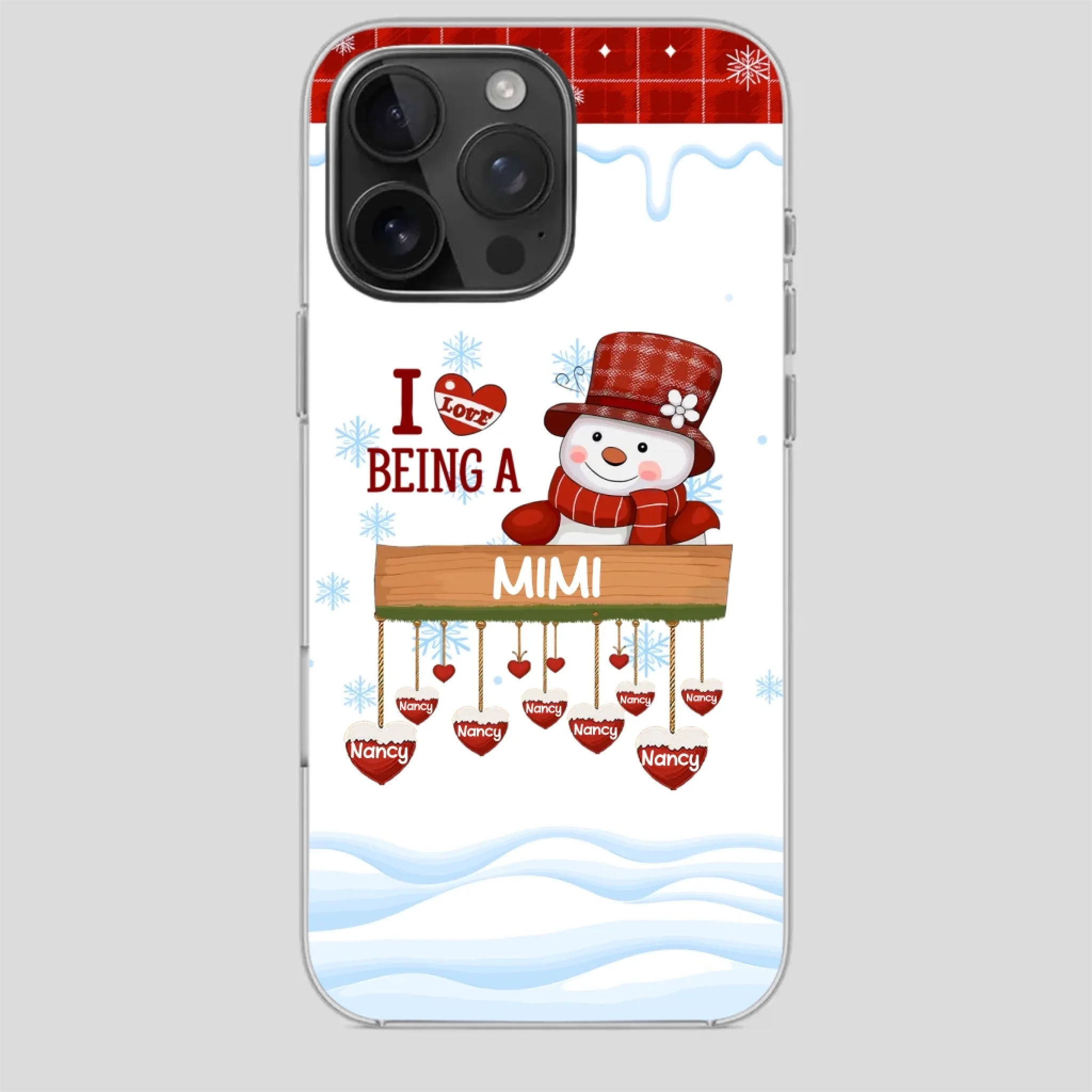 Personalized Holiday Phone Case - Merry Christmas Grandma - 89Prints