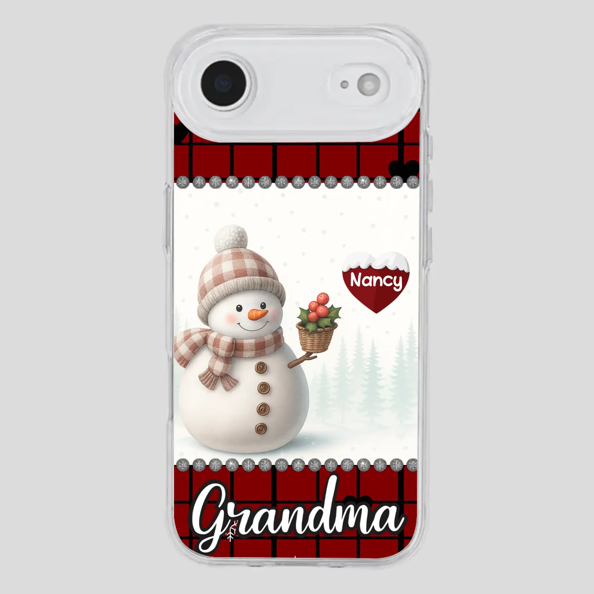Merry Christmas Grandma – Personalized Heart Phone Case - 89Prints