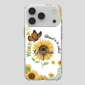 Sunflower Phone Case – Personalized Name Floral Design - 89Prints