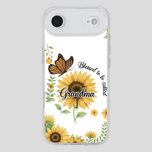 Sunflower Phone Case – Personalized Name Floral Design - 89Prints