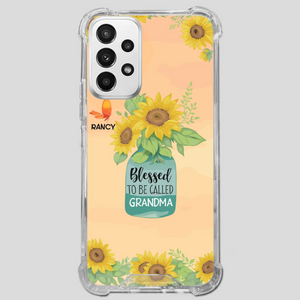 Blessed to Be Called Grandma – Sunflower and Butterfly Phone Case - 89Prints