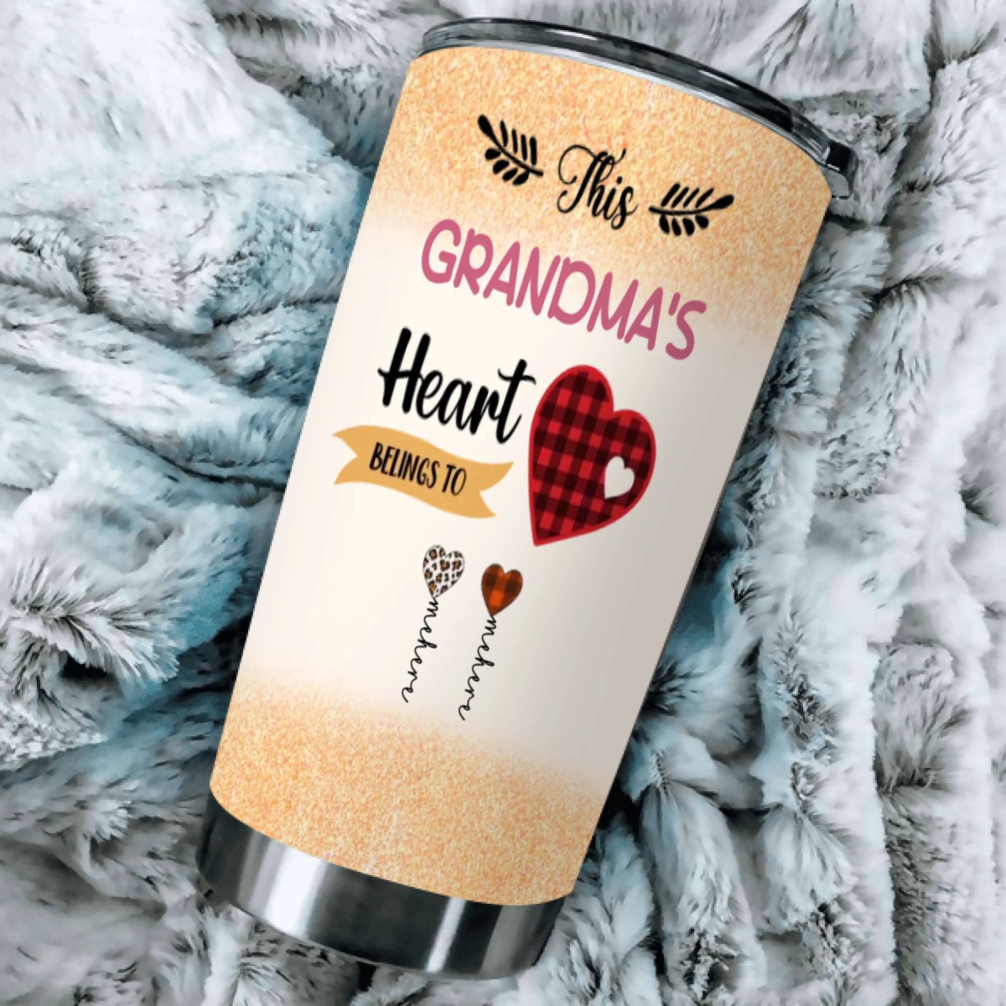 Personalized Nana Tumbler – This Nana’s Heart Belongs To Her Grandkids - 89Prints
