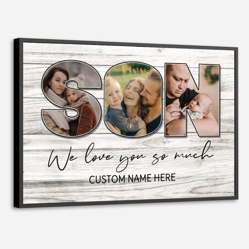 Personalized Gift for Your Son – Inspiring Poster from the Heart - 89Prints