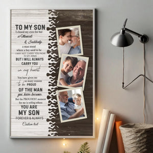 Heartwarming Custom Gift for Your Son – Made with Love - 89Prints