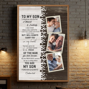 Heartwarming Custom Gift for Your Son – Made with Love - 89Prints